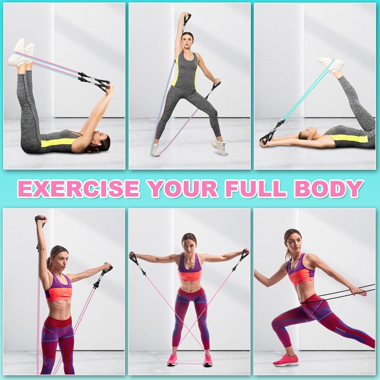 Juego de Bandas de Resistencia Besloor 5 Niveles 68 kg Rosa