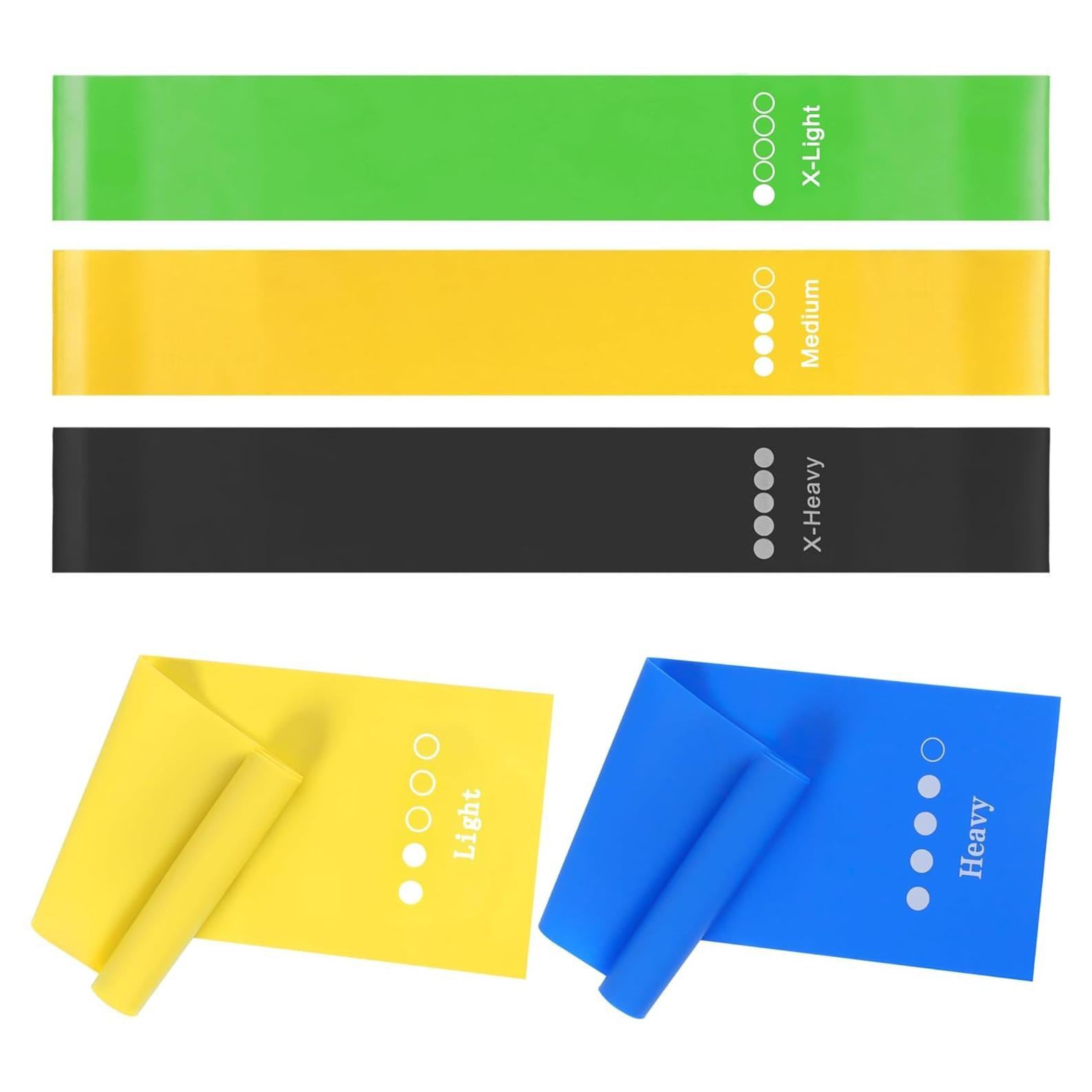 Conjunto de 5 Bandas de Resistencia MoHern para Ejercicio