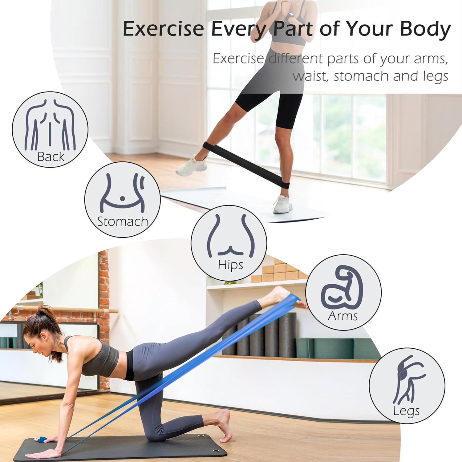 Conjunto de 5 Bandas de Resistencia MoHern para Ejercicio