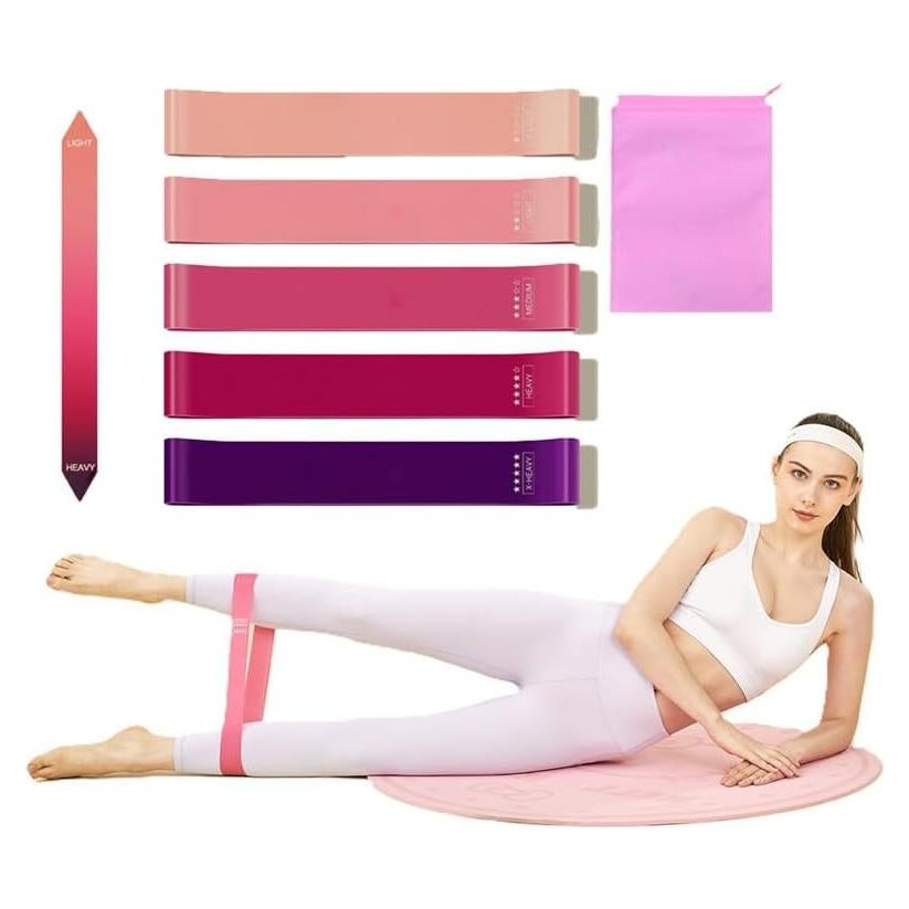 Bandas de Resistencia Genérico 5 Unidades para Ejercicio y Yoga