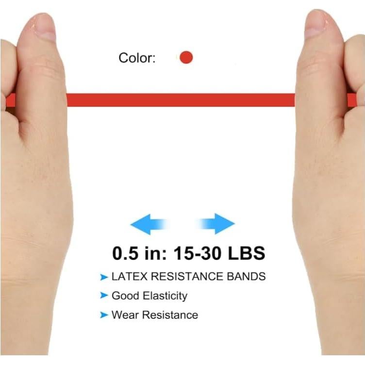Banda de Ejercicio Roja HORNO - Resistencia Ligera 6.8-15.9 kg
