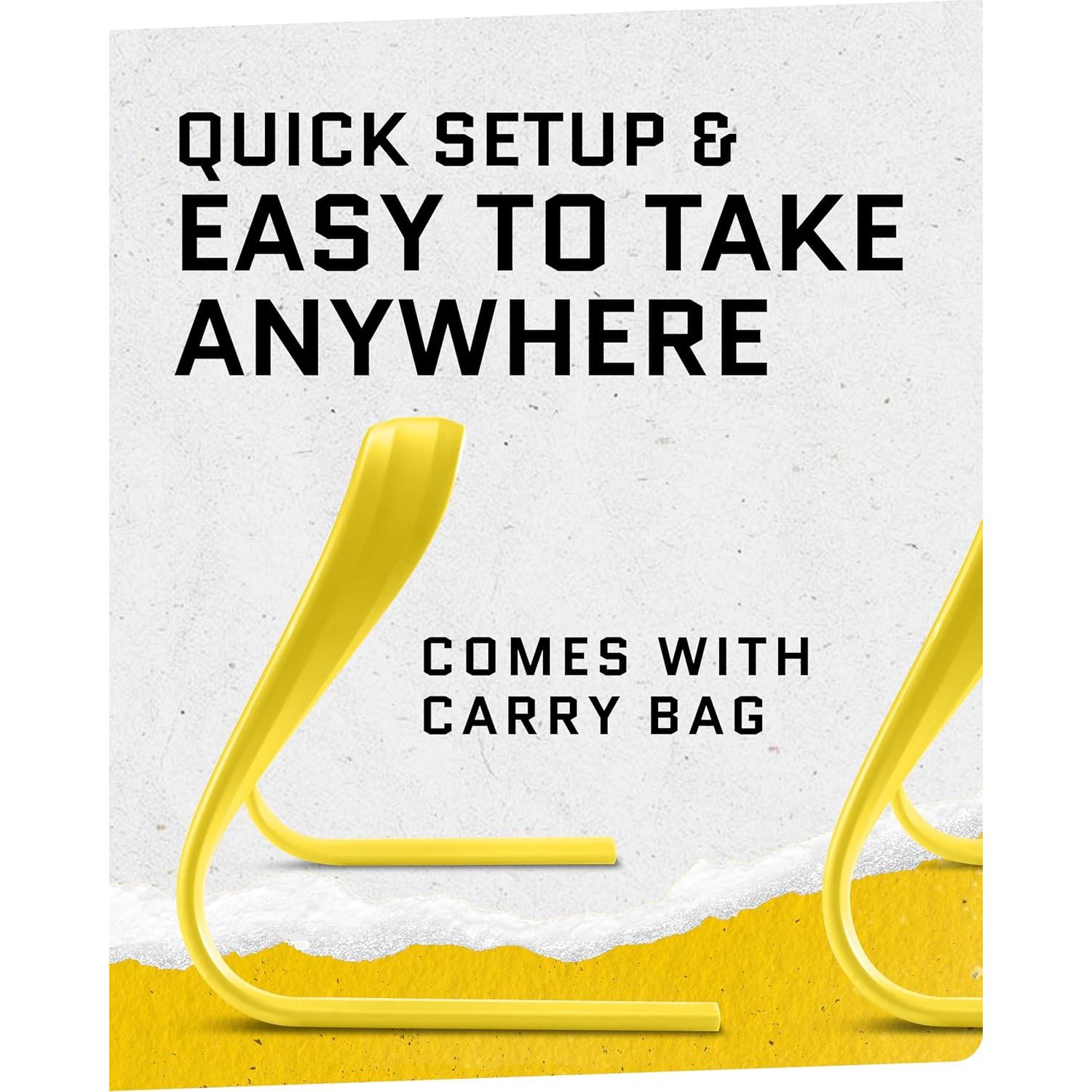 Vallas de Agilidad SKLZ 6X - Paquete de 6, 15.24 cm, Amarillo