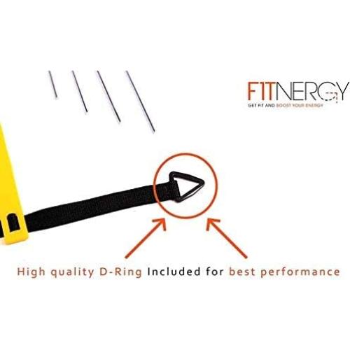 Escalera de Agilidad F1TNERGY 12 Escalones Amarilla + 10 Conos