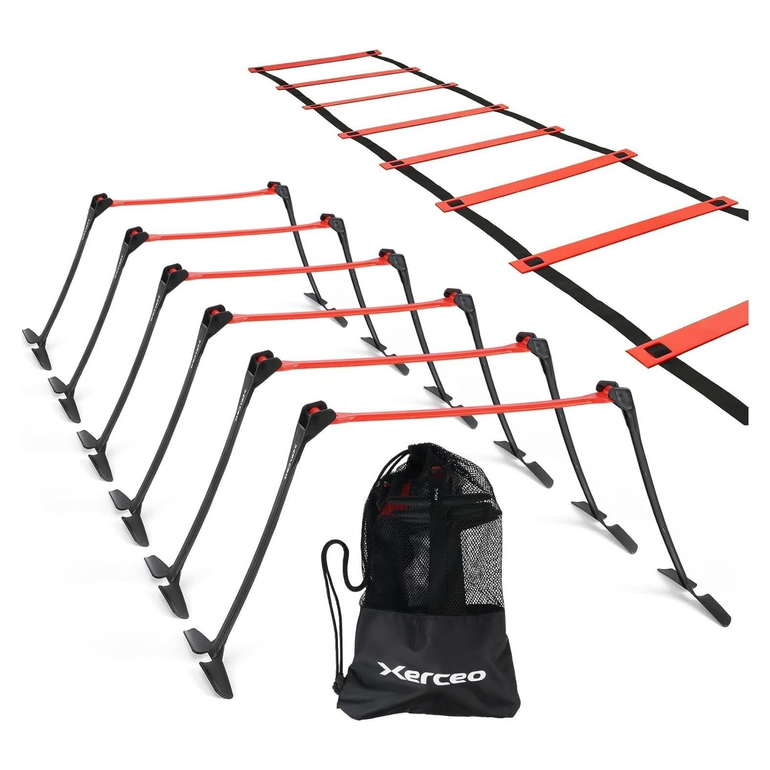 Conjunto de Vallas Ajustables y Escalera de Agilidad Xerceo SH01