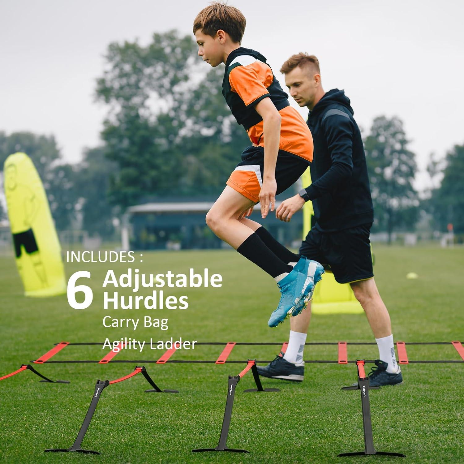 Conjunto de Vallas Ajustables y Escalera de Agilidad Xerceo SH01