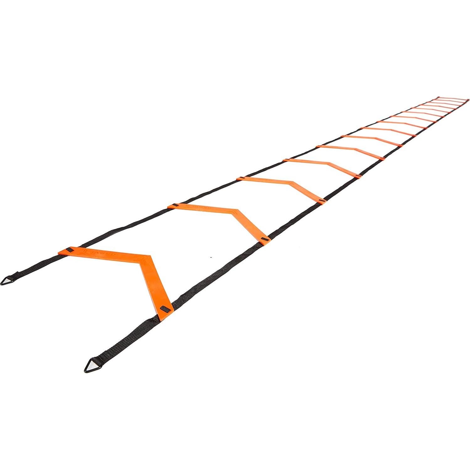 Escalera de Velocidad JAWKU 6.4m Ajustable 15 Escalones Naranja