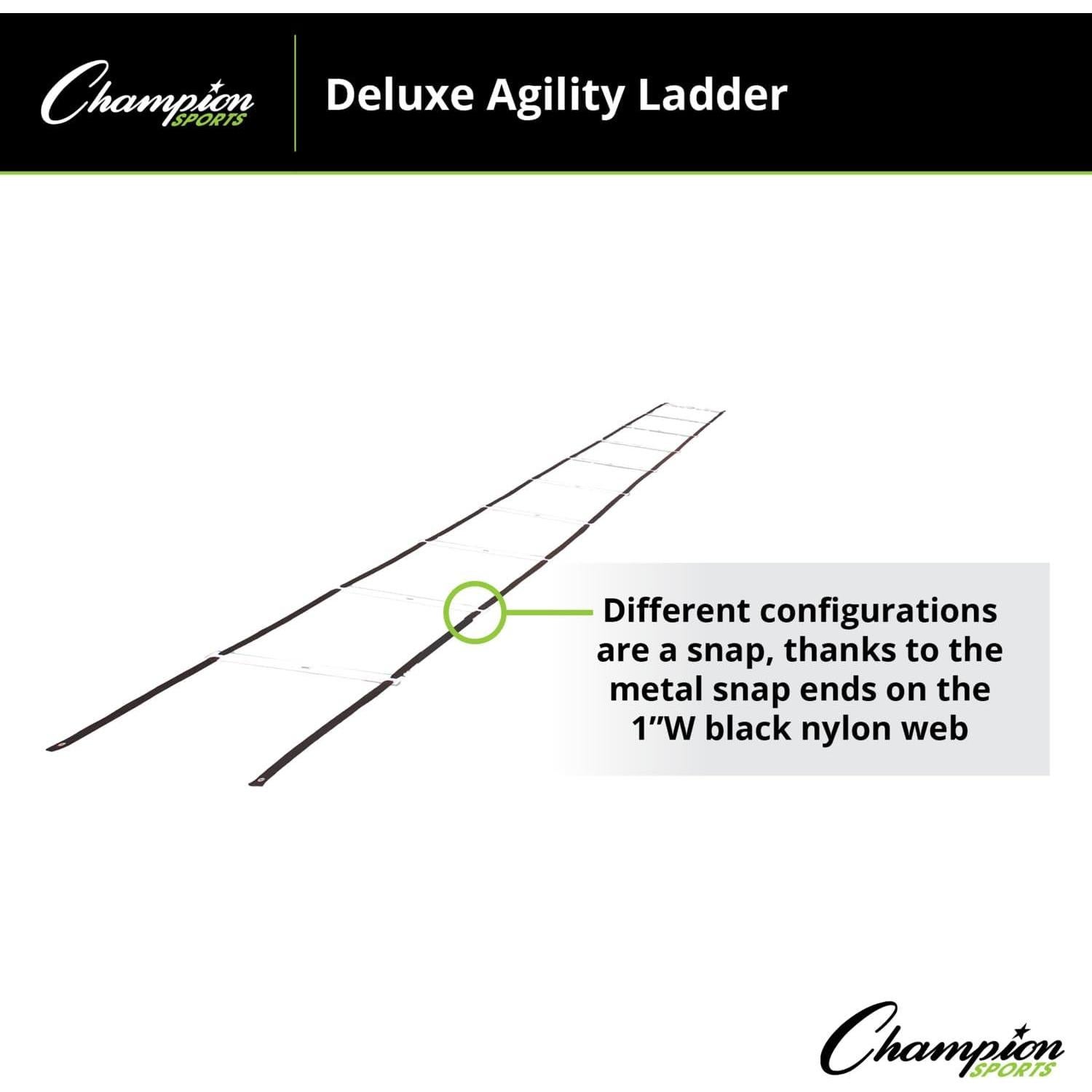 Escalera de Agilidad Deluxe Champion Sports 9.14 m Ajustable