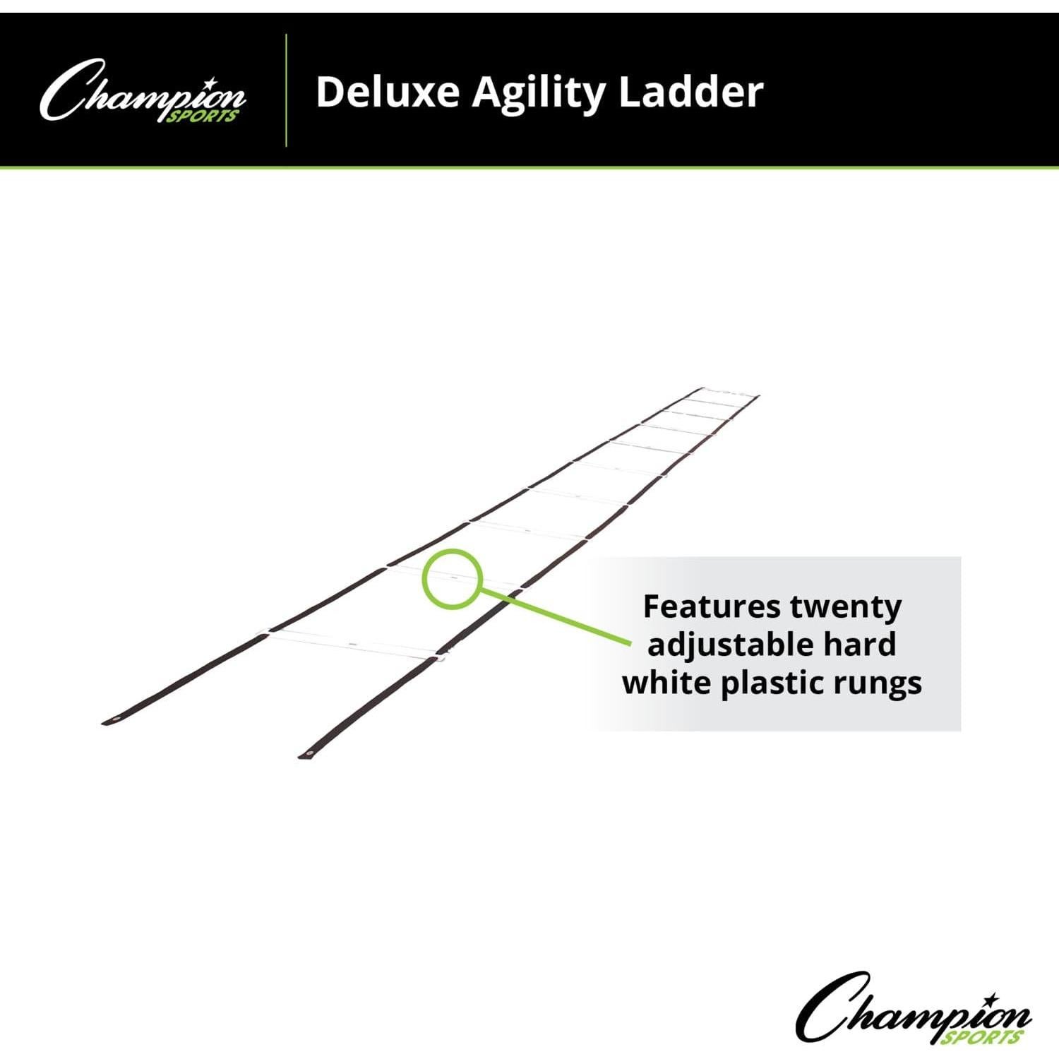 Escalera de Agilidad Deluxe Champion Sports 9.14 m Ajustable
