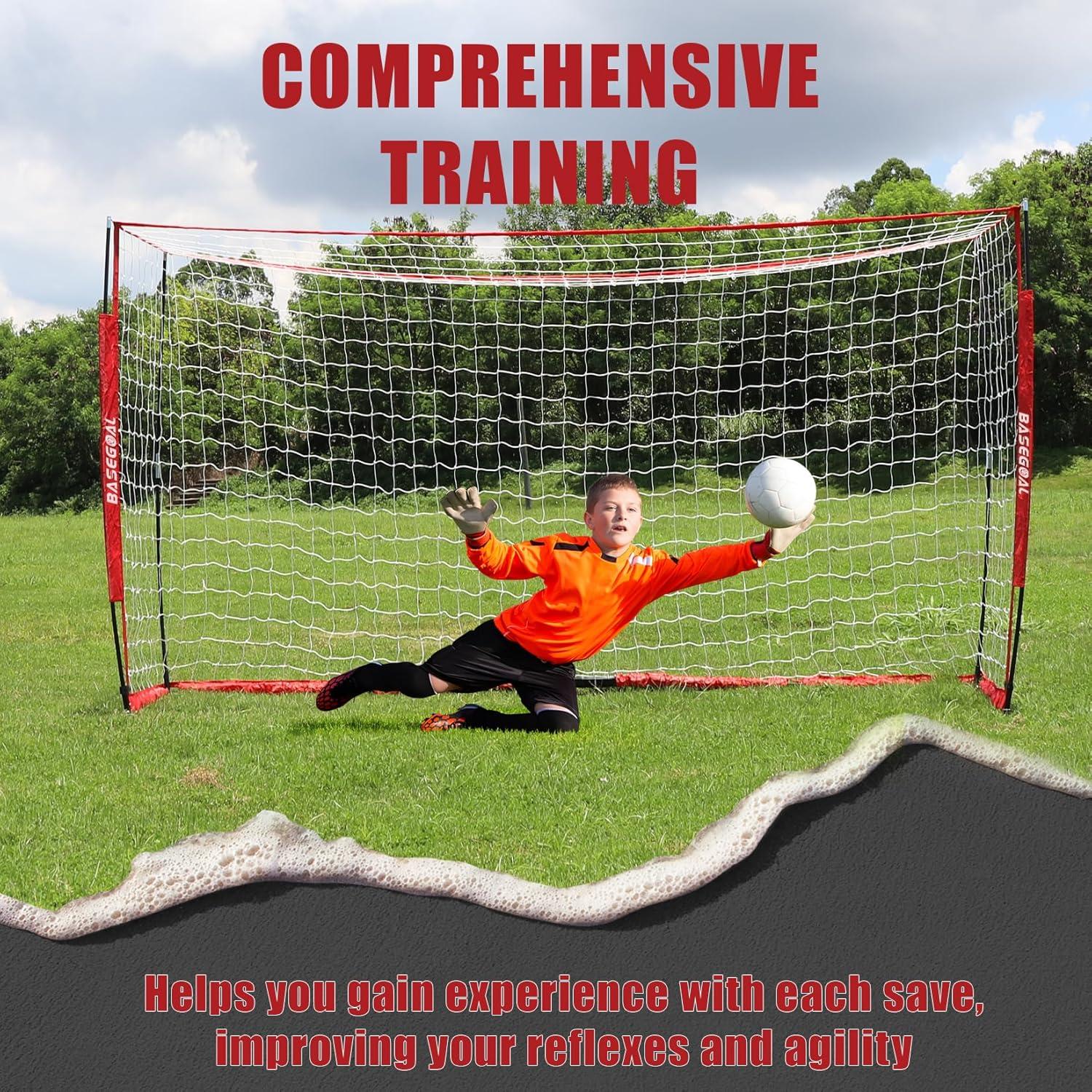 Portería de Fútbol BaseGoal 6x4 FT Plegable con Escalera