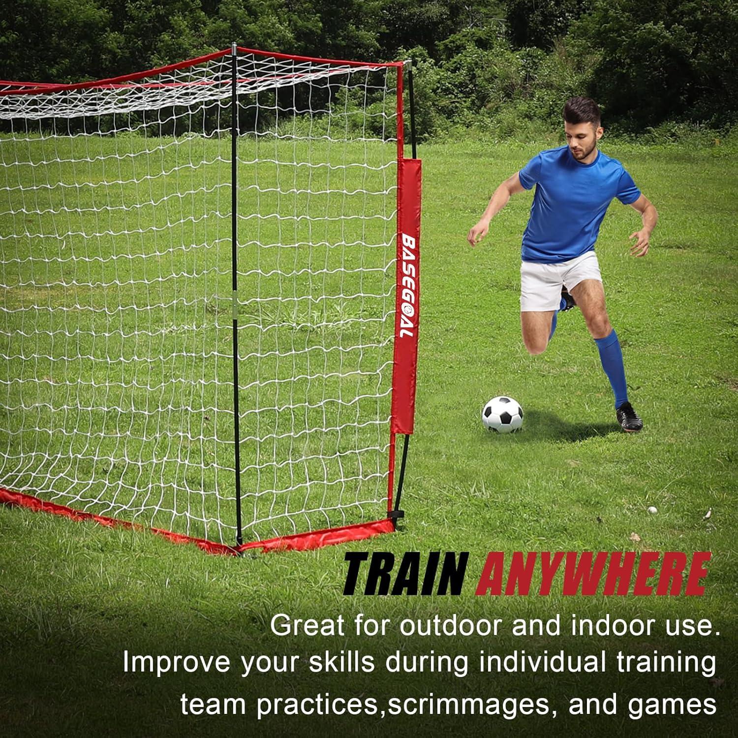 Portería de Fútbol BaseGoal 6x4 FT Plegable con Escalera