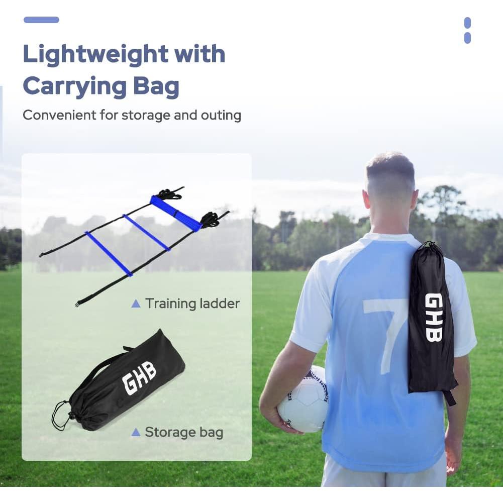 Escalera de Agilidad GHB Pro 2 Paquete 12 Peldaños 6m