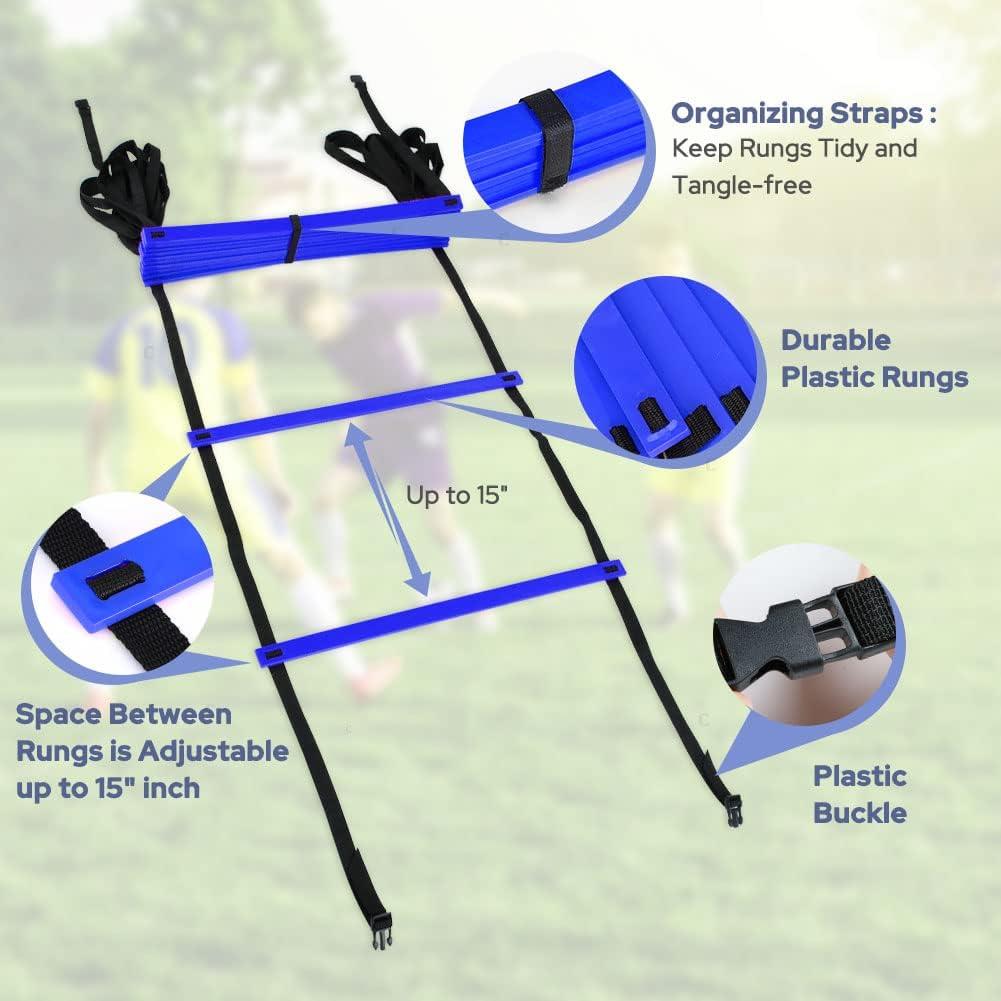Escalera de Agilidad GHB Pro 2 Paquete 12 Peldaños 6m