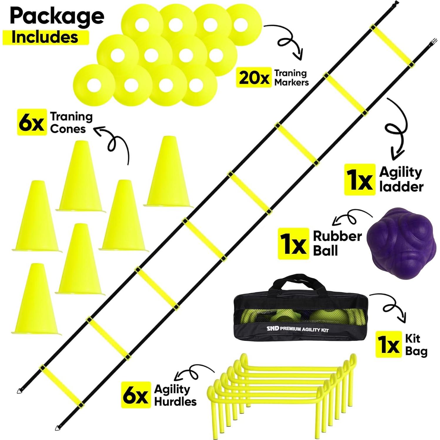 Kit de Entrenamiento de Fútbol 22 Yards Pro - Escalera y Conos