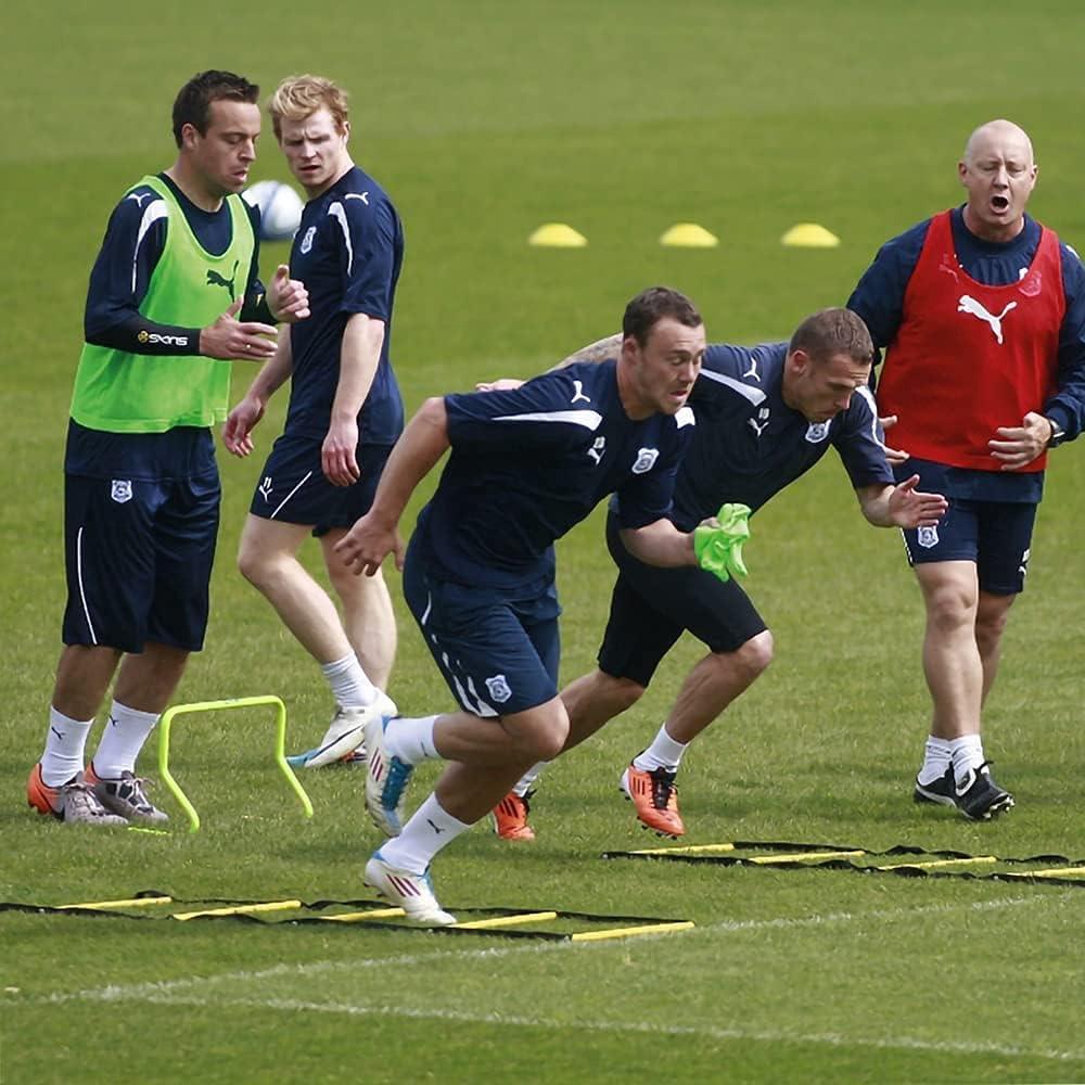 Conjunto de Entrenamiento Deportivo SONPAOLU - Escalera de Agilidad, 8 Conos y Paracaídas