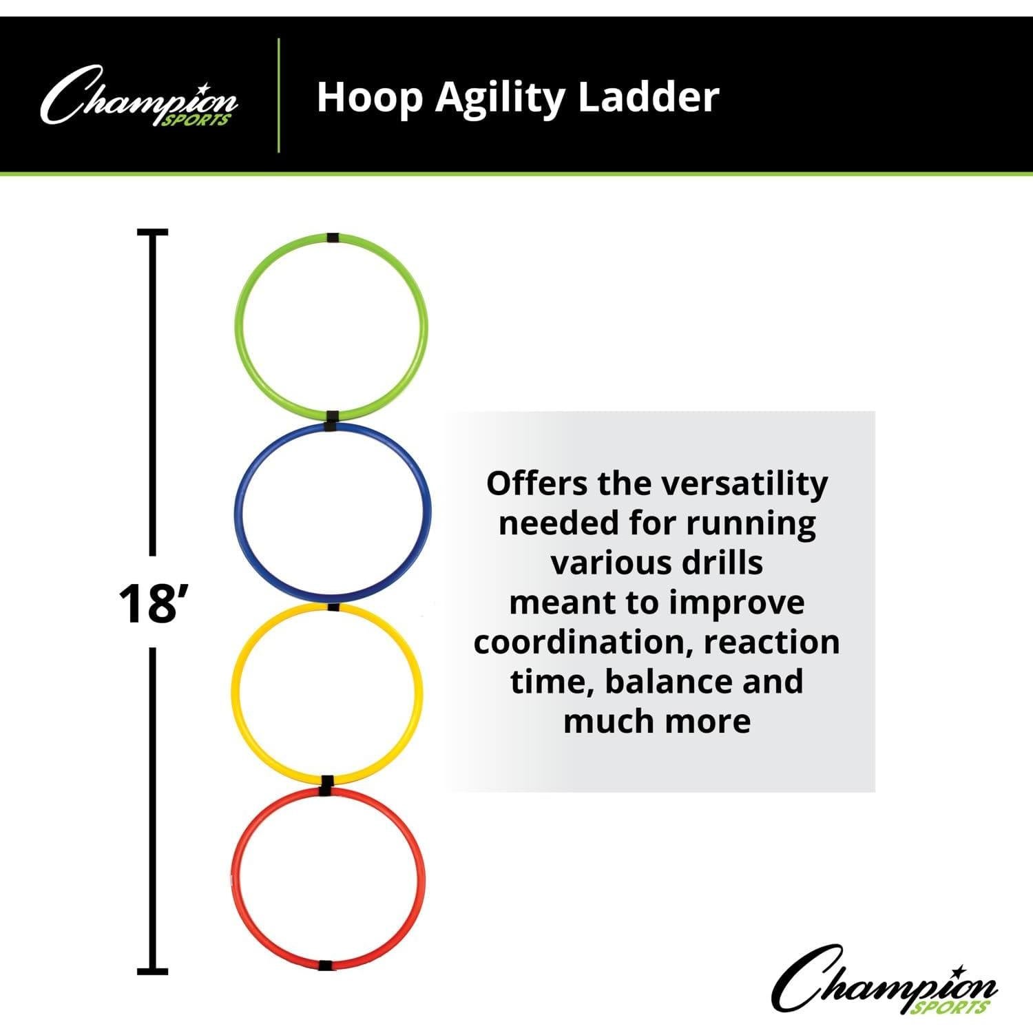 Escalera de Agilidad Champion Sports Hoop 5.49 m Multicolor