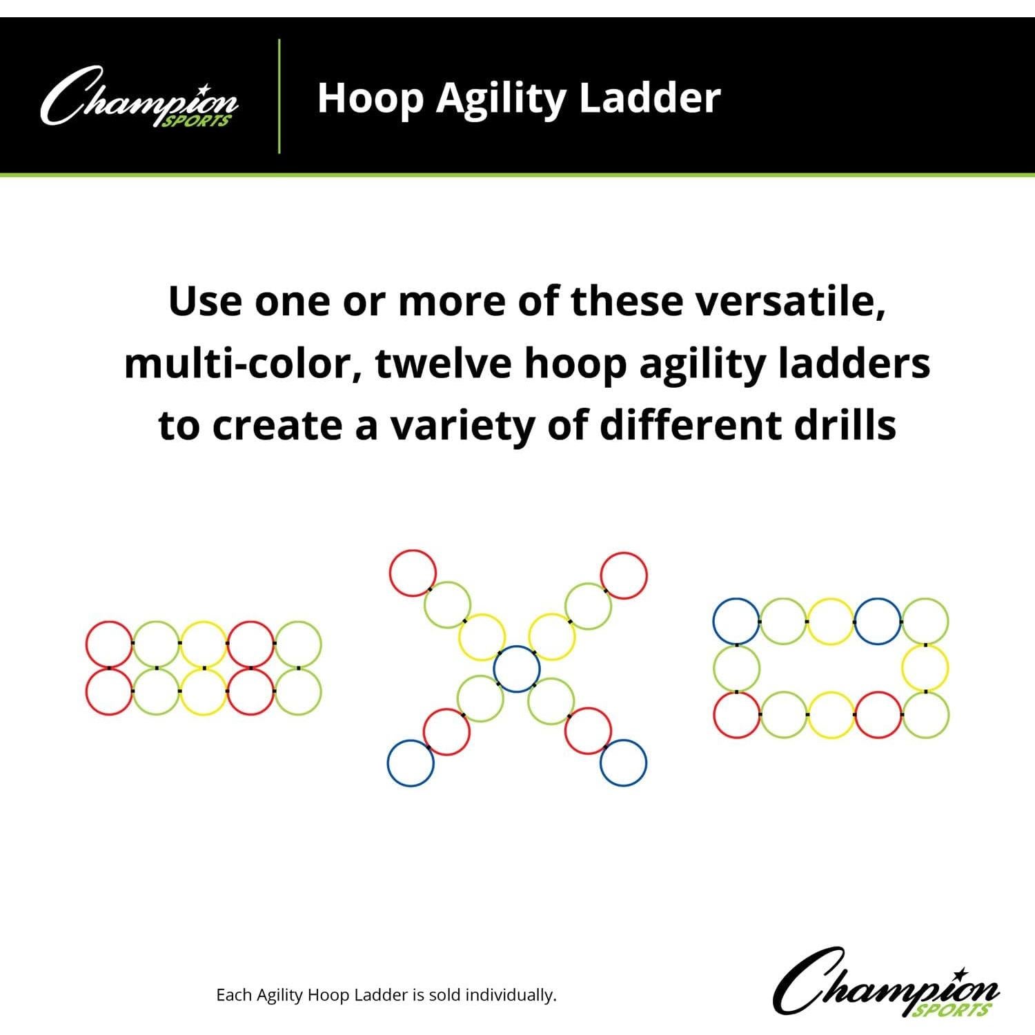 Escalera de Agilidad Champion Sports Hoop 5.49 m Multicolor