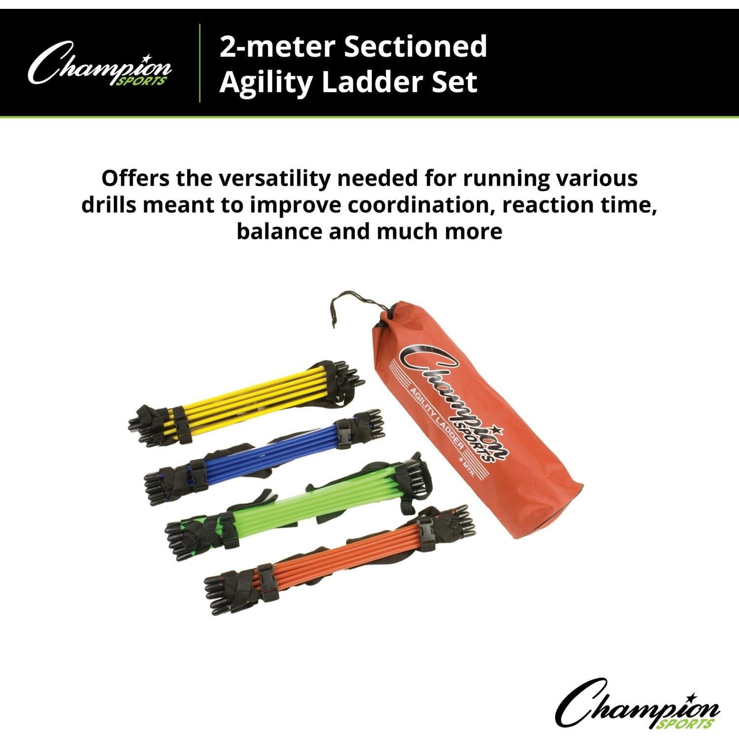 Escalera de Agilidad Seccionada Champion Sports 2M Multicolor