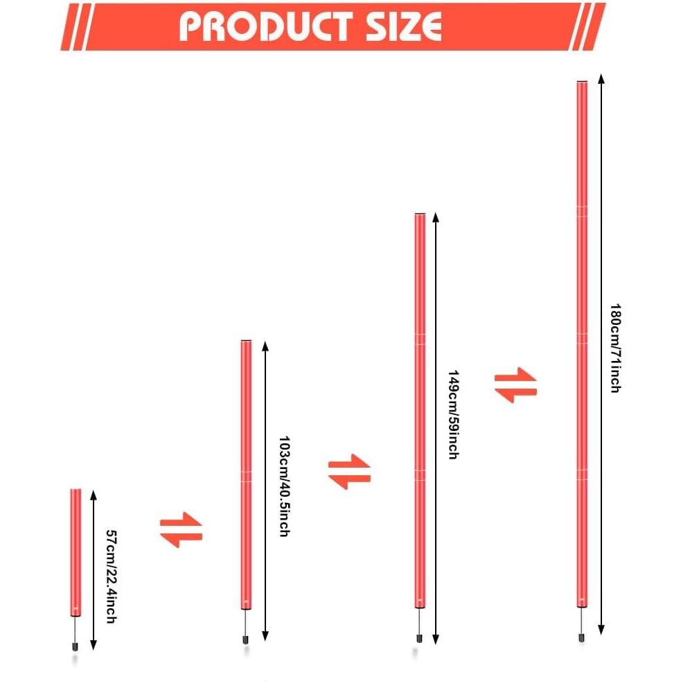 Equipo de Entrenamiento de Agilidad HOTOOLME - 6 Postes, Escalera, 10 Conos