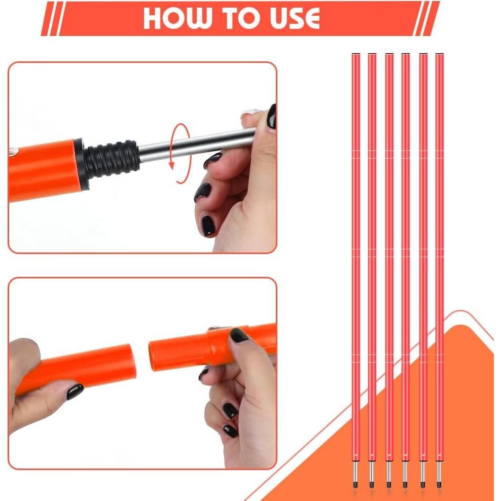 Equipo de Entrenamiento de Agilidad HOTOOLME - 6 Postes, Escalera, 10 Conos