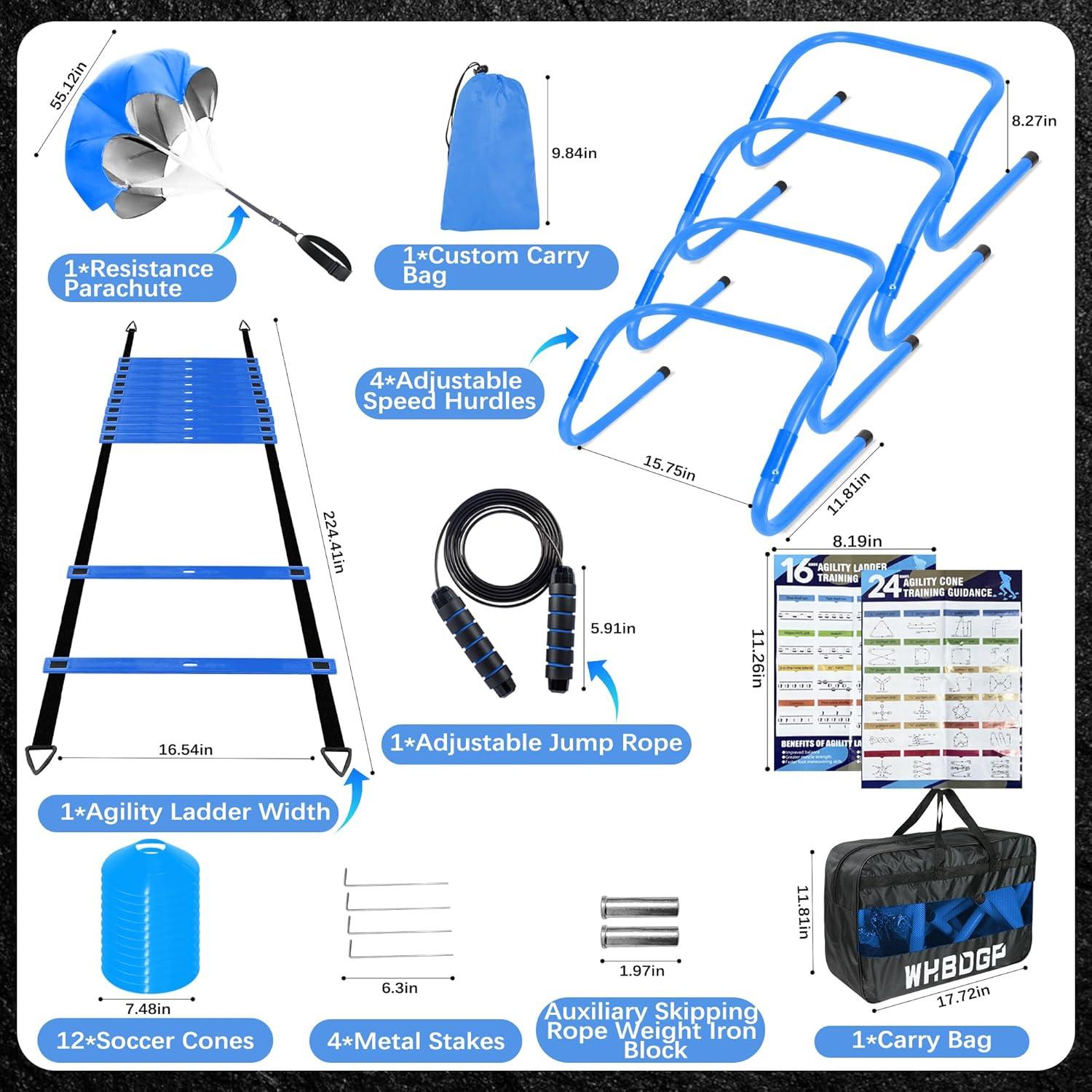 Kit de Entrenamiento de Agilidad WHBDGP con Escalera 6m