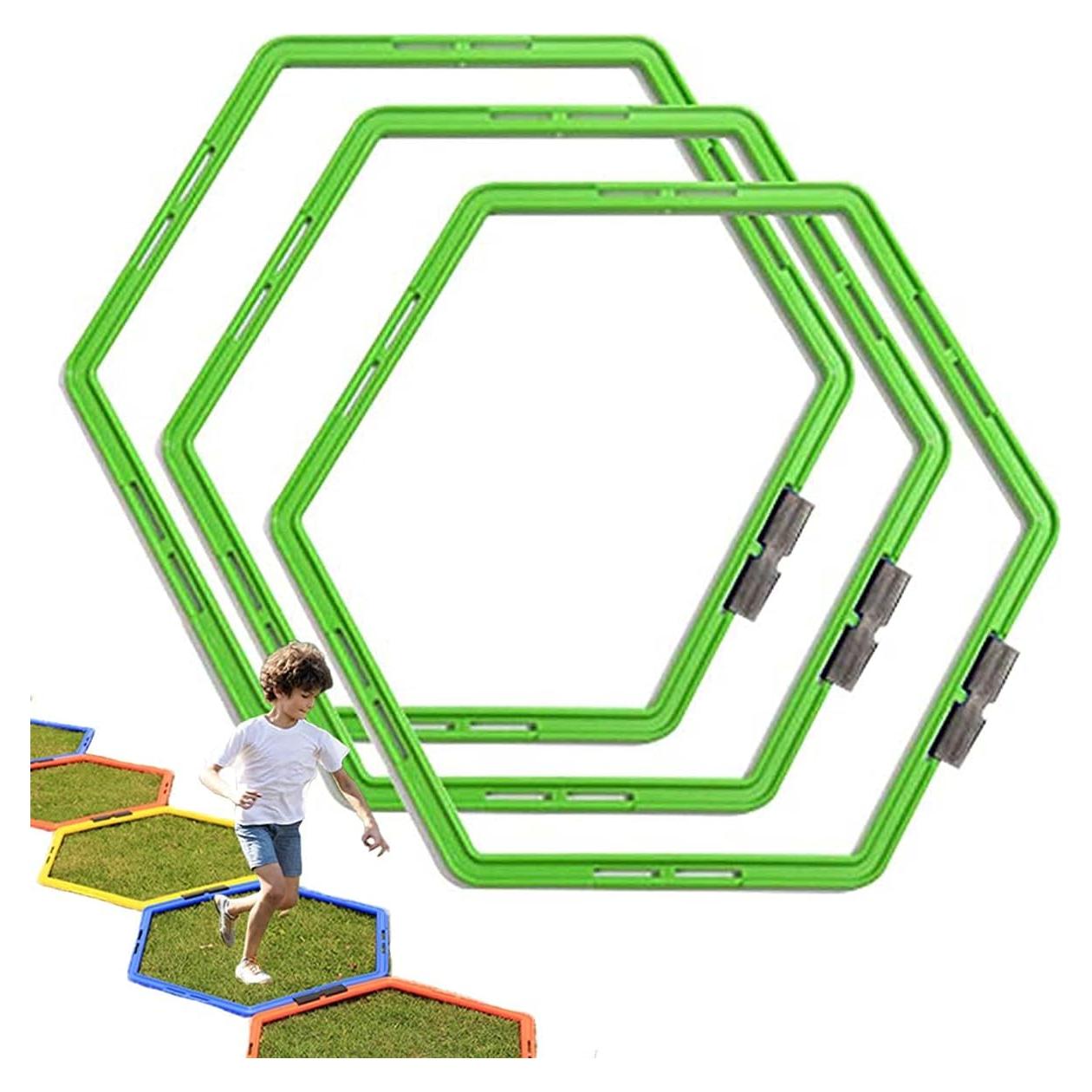 Anillo de Agilidad Hexagonal CZ-XING - Entrenamiento Físico 3 Pcs