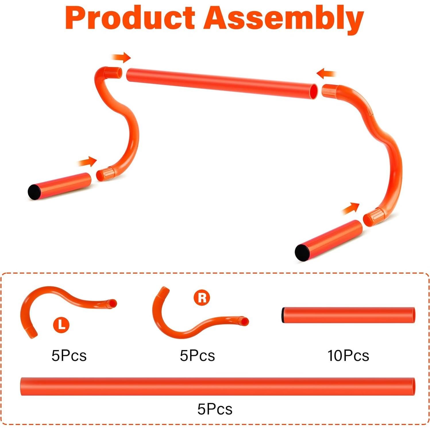 Equipo de Entrenamiento de Agilidad SMTPDT - 5 Vallas y 10 Conos