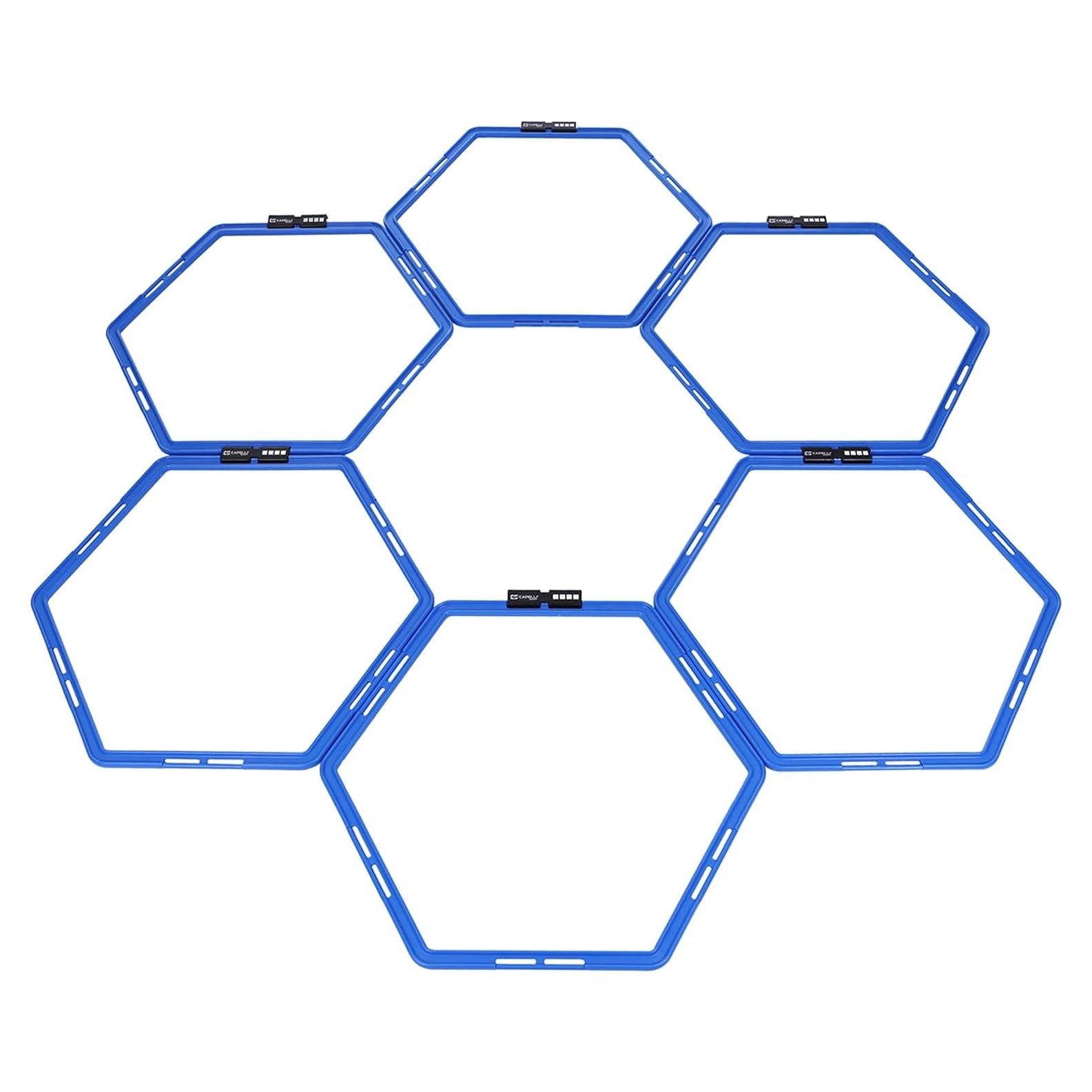 Anillos de Agilidad Hexagonales Capelli Sport - Juego de 6