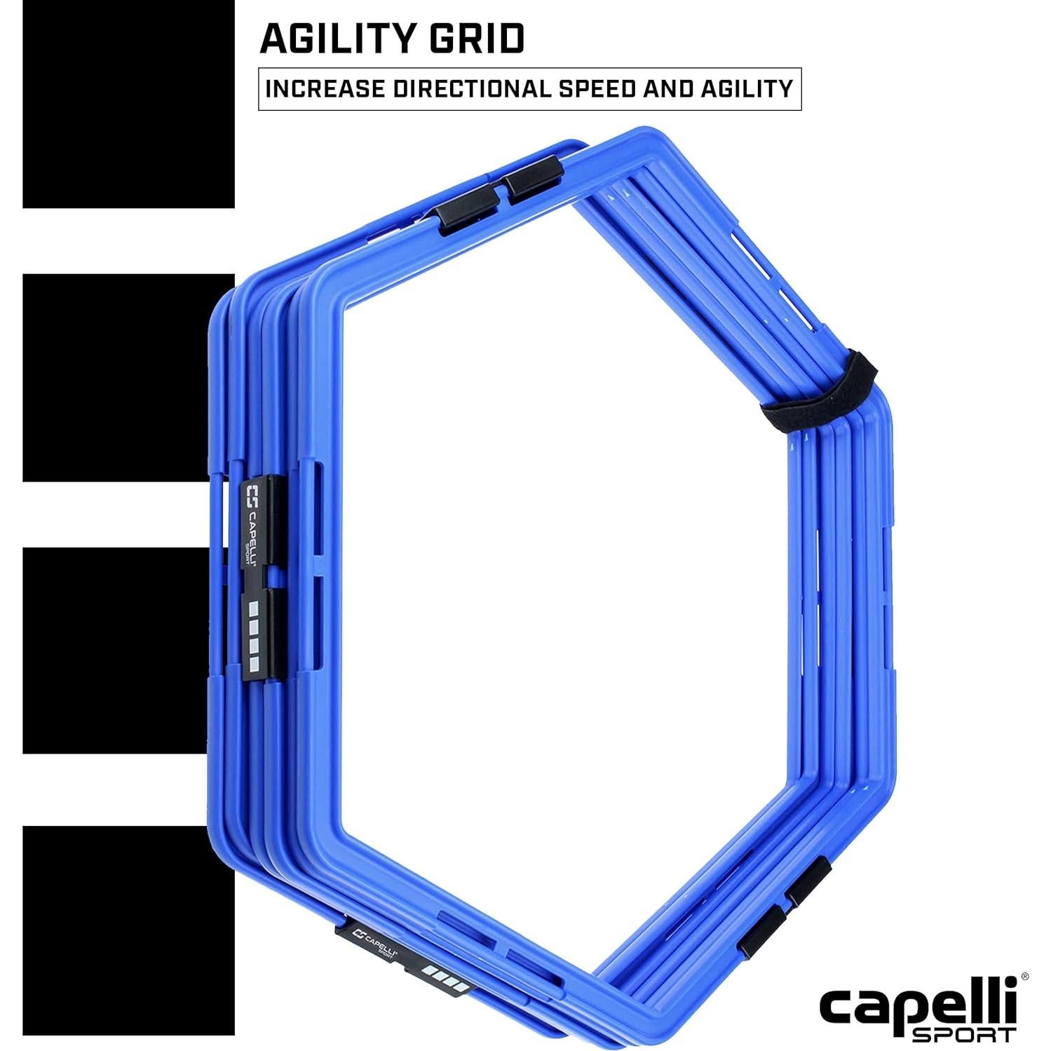 Anillos de Agilidad Hexagonales Capelli Sport - Juego de 6
