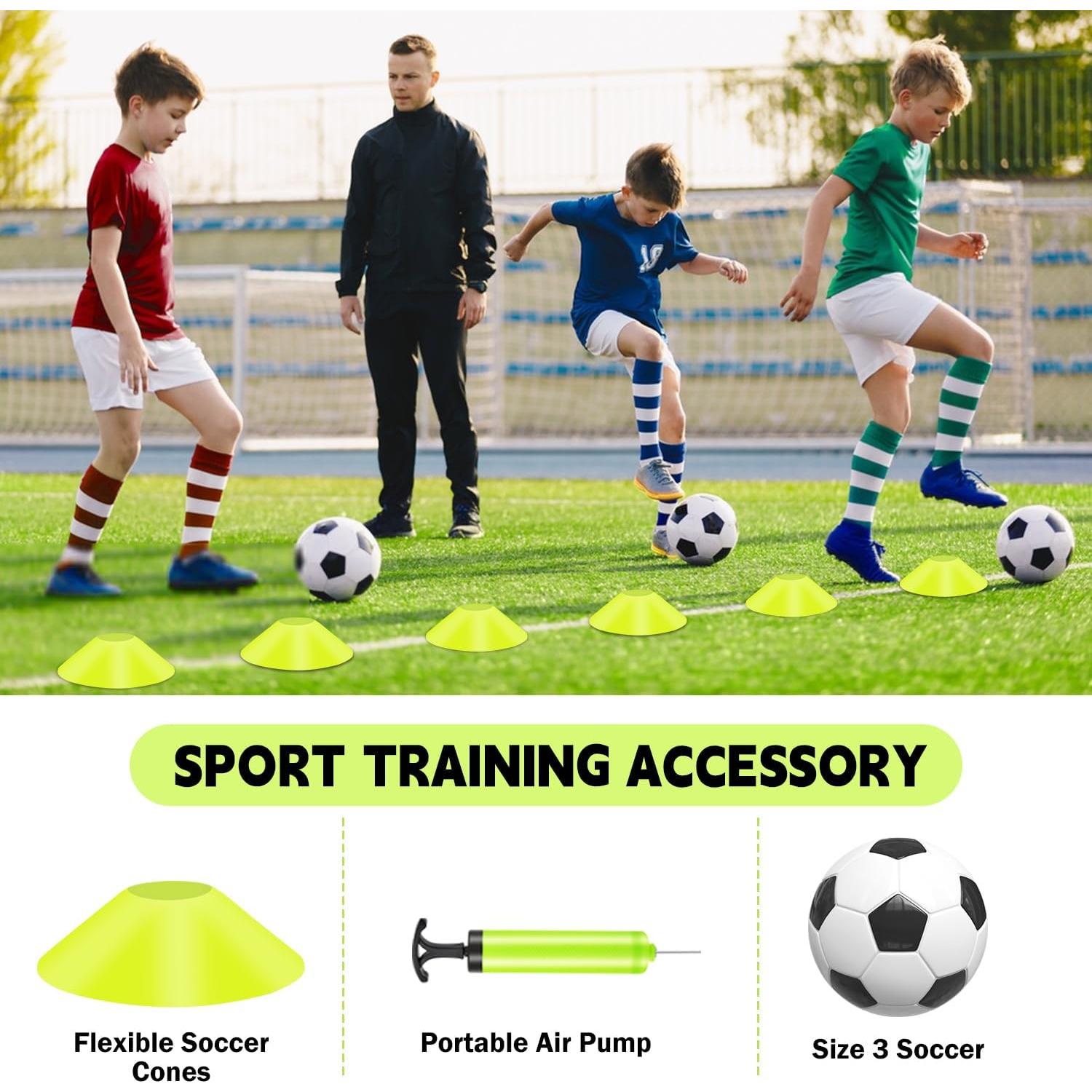 Portería de Fútbol Plegable Hoerlar 1.83x1.22 m Set de 2