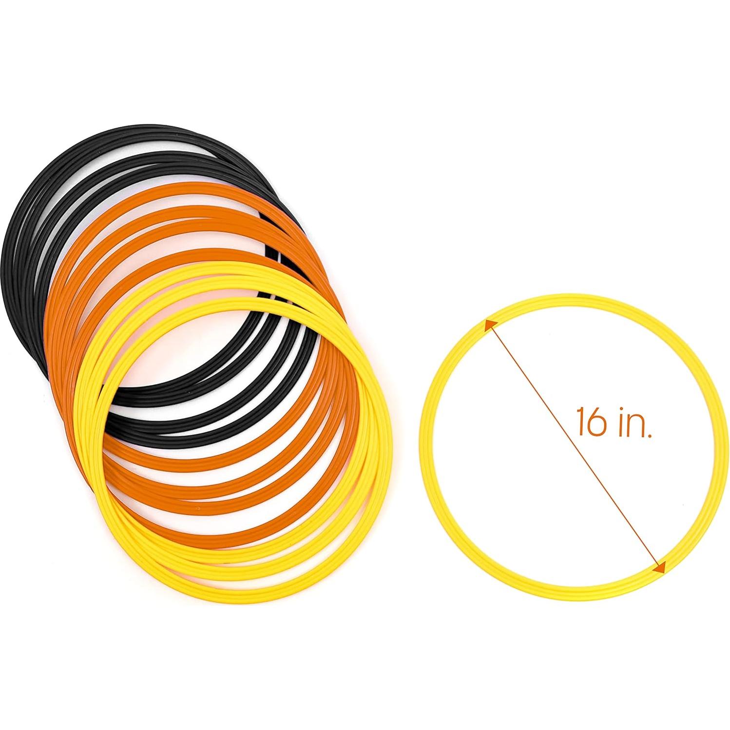 Anillos de Entrenamiento de Velocidad y Agilidad - 12 Piezas