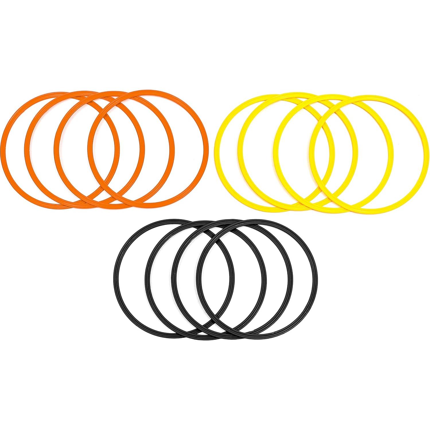 Anillos de Entrenamiento de Velocidad y Agilidad - 12 Piezas