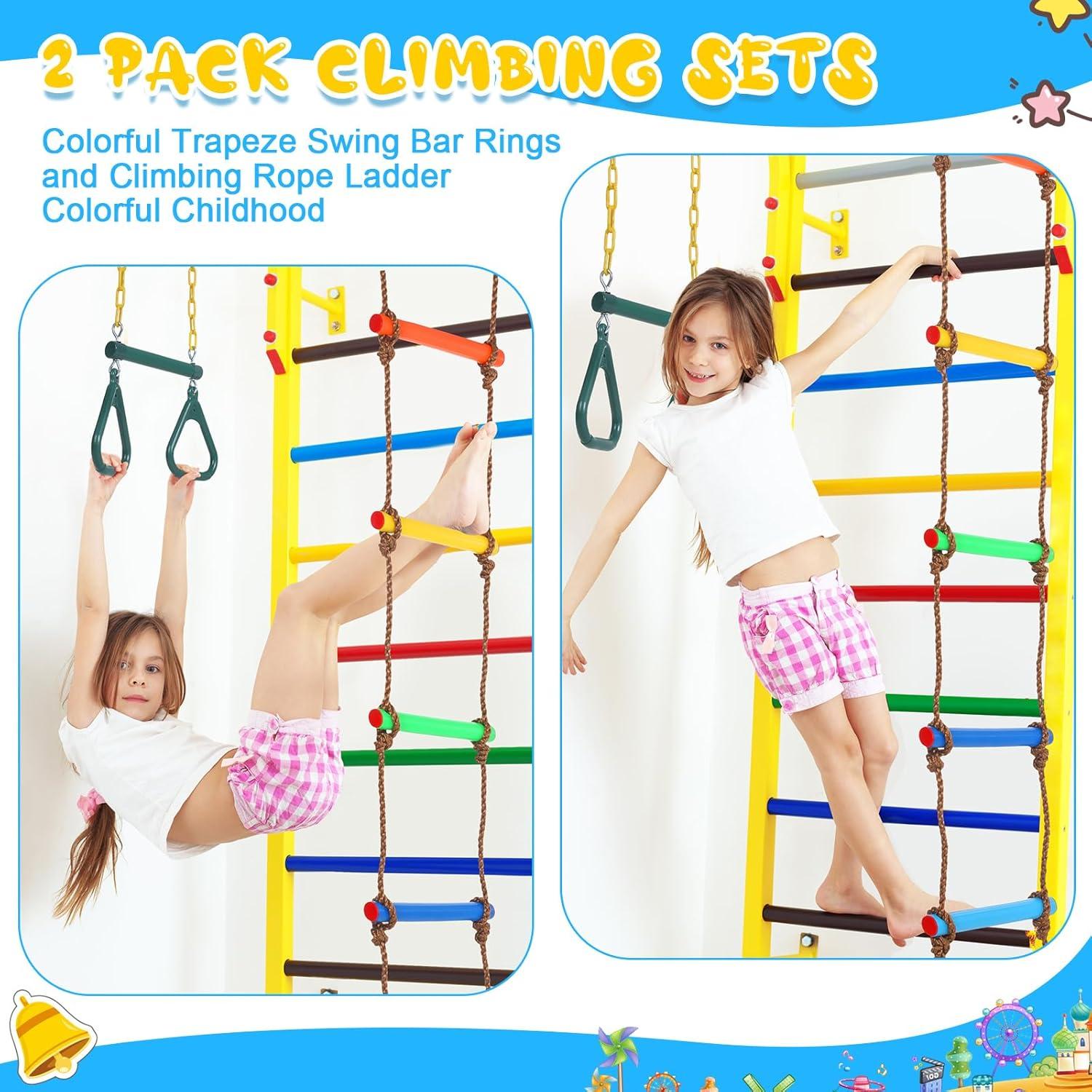 Juegos de Columpios ShinyRelief Barra Trapecio 121.9cm Verde