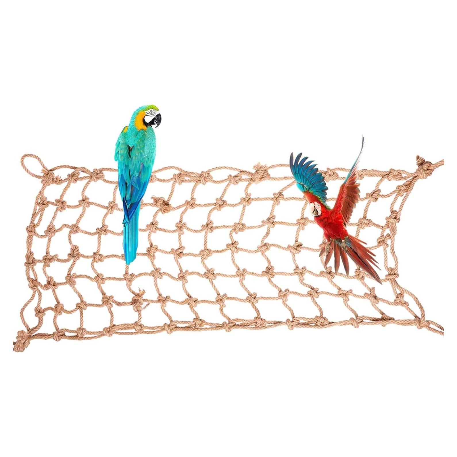 Red de Escalada para Aves QBLEEV 45x89cm Juguete Pesado