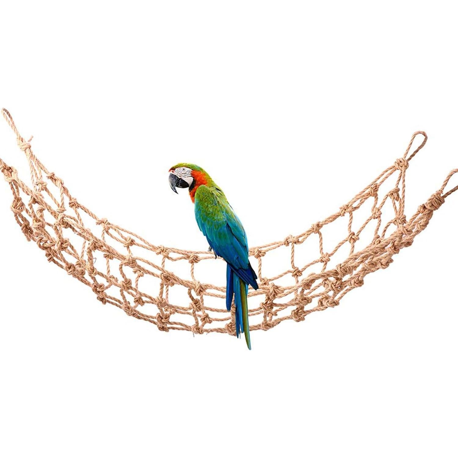 Red de Escalada para Aves QBLEEV 45x89cm Juguete Pesado