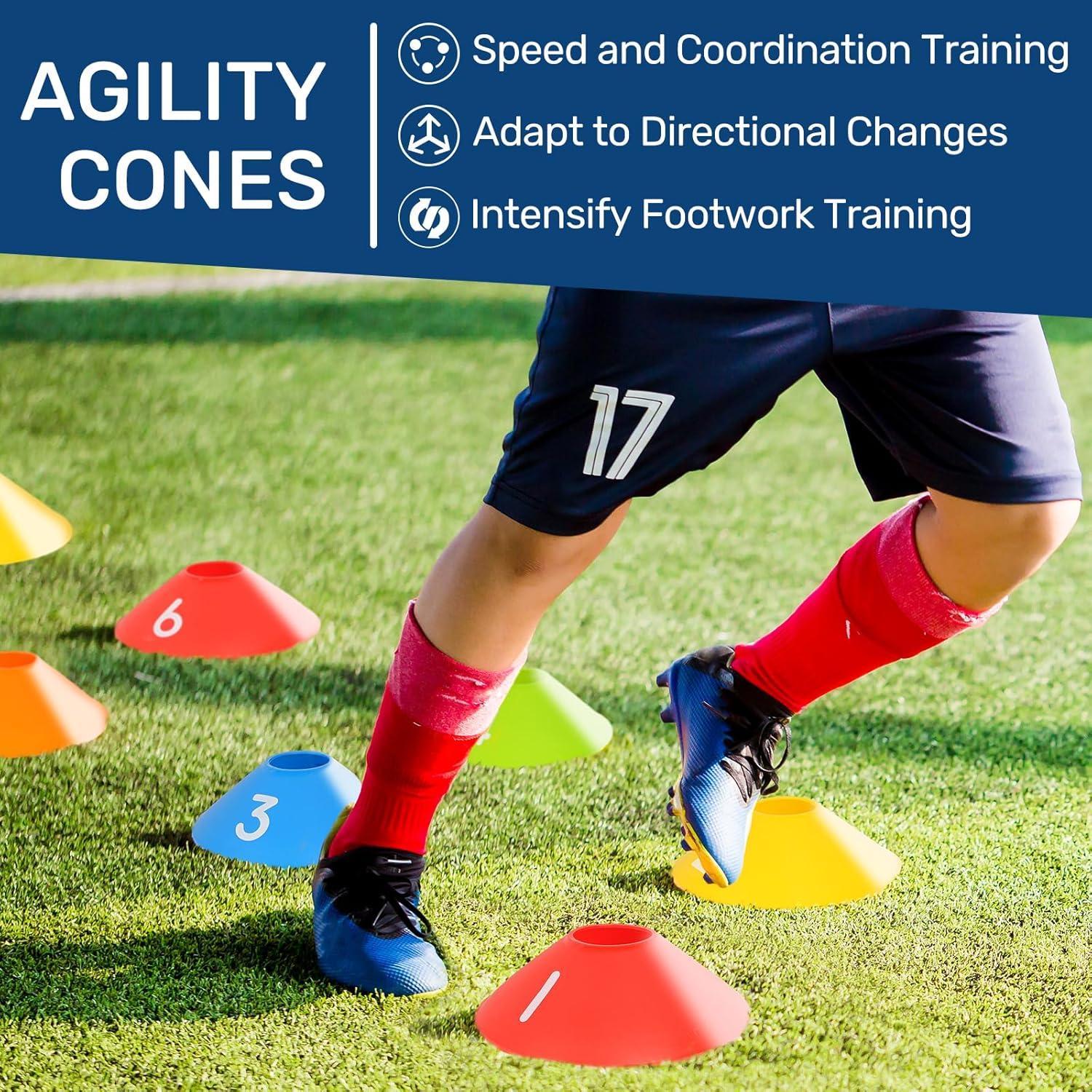 Kit de Entrenamiento de Agilidad Sapsisel con Escalera 6.1m y 10 Conos