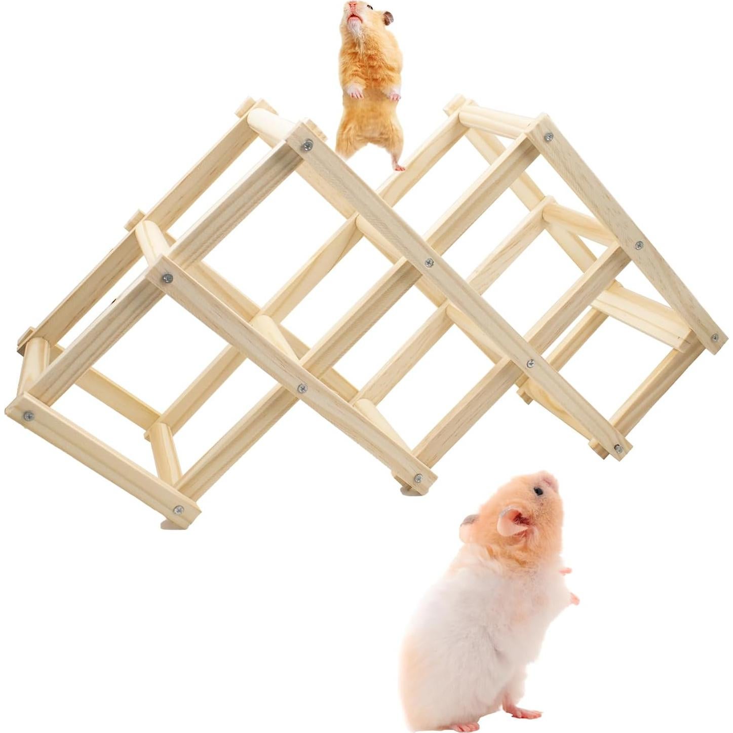 Juguete de Escalada para Ratas Hiyoo - Madera Natural 45x12.5 cm