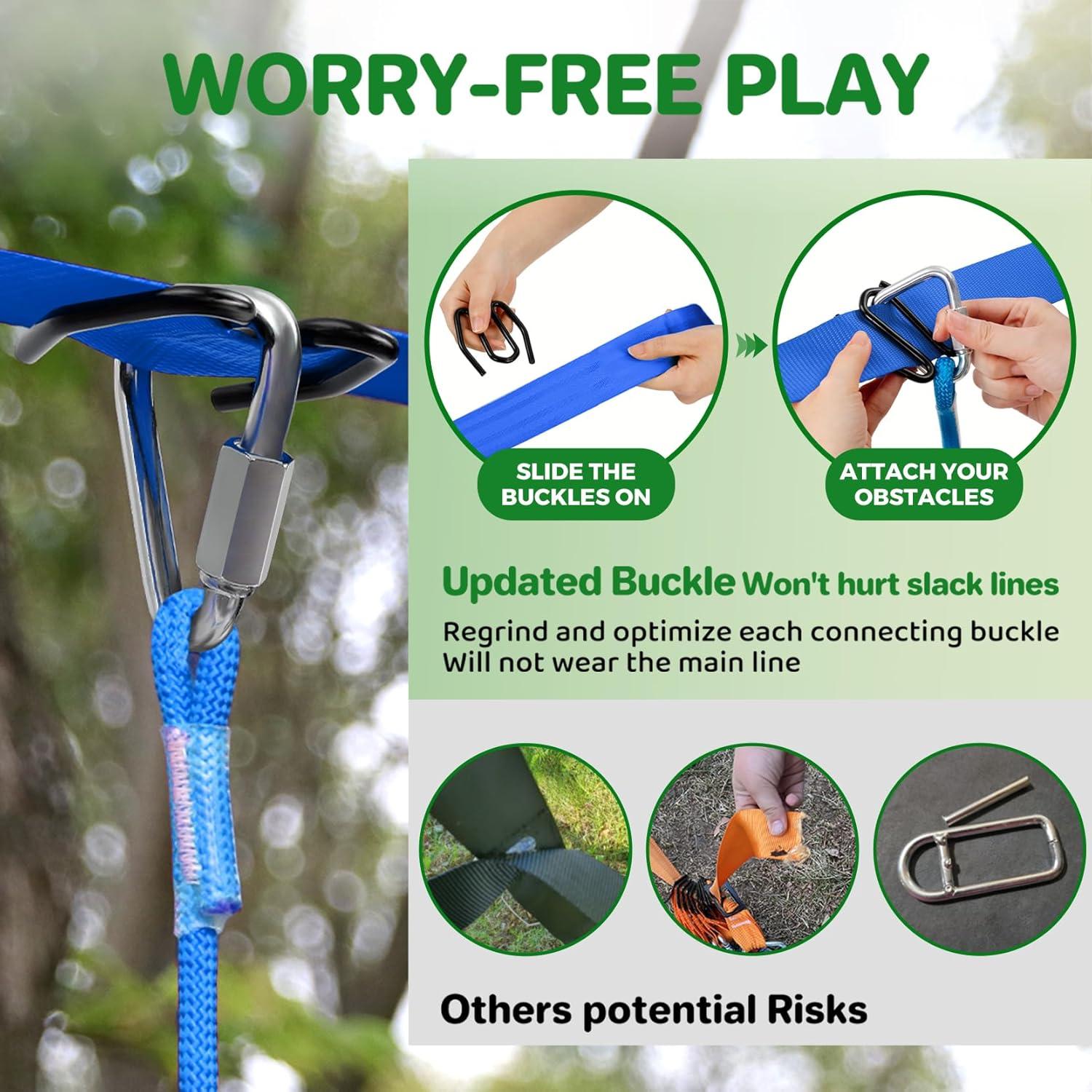 Curso de Obstáculos Ninja Dripex 18.29m con 10 Accesorios