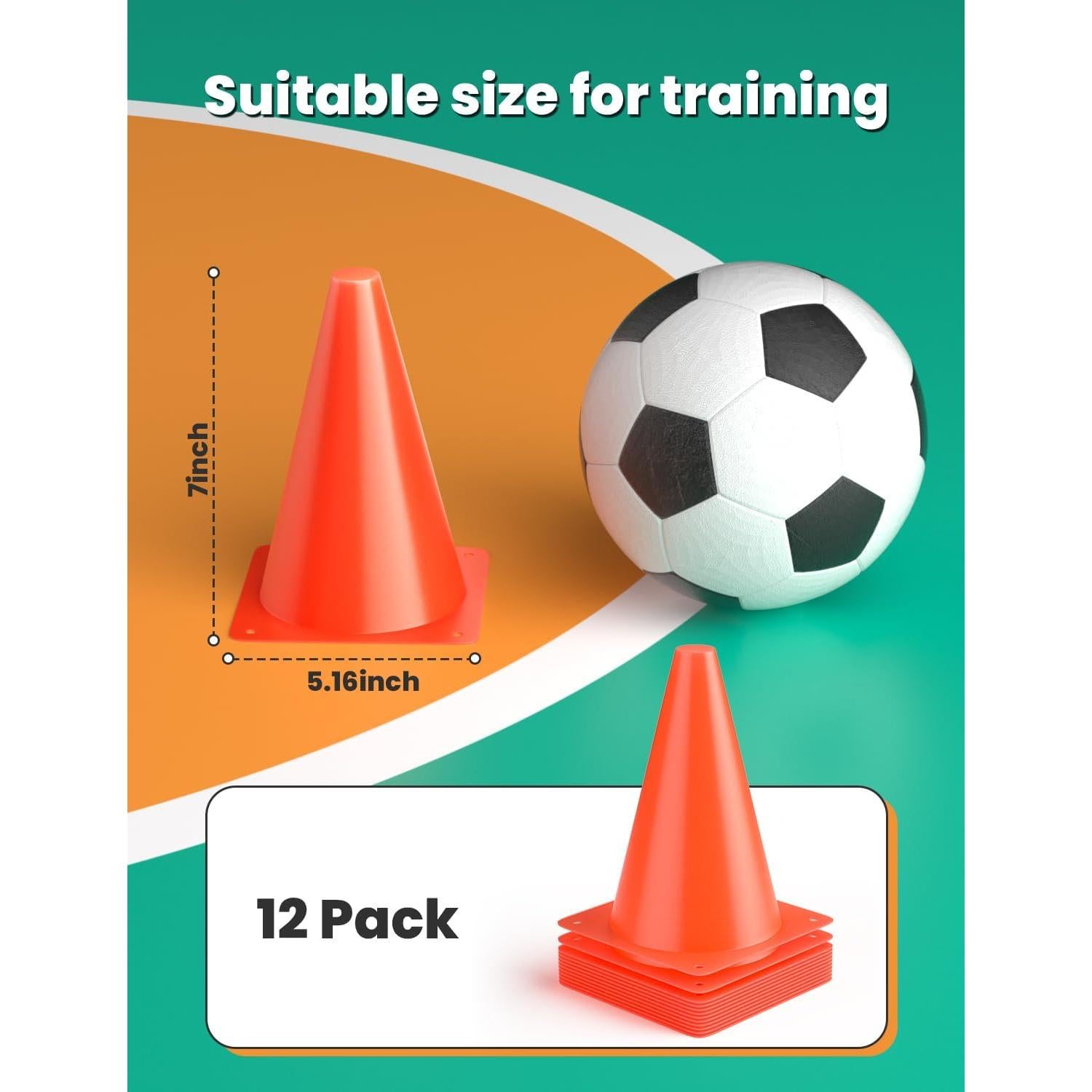 Escalera de Agilidad GHB 6 Metros 12 Peldaños + 12 Conos de Fútbol