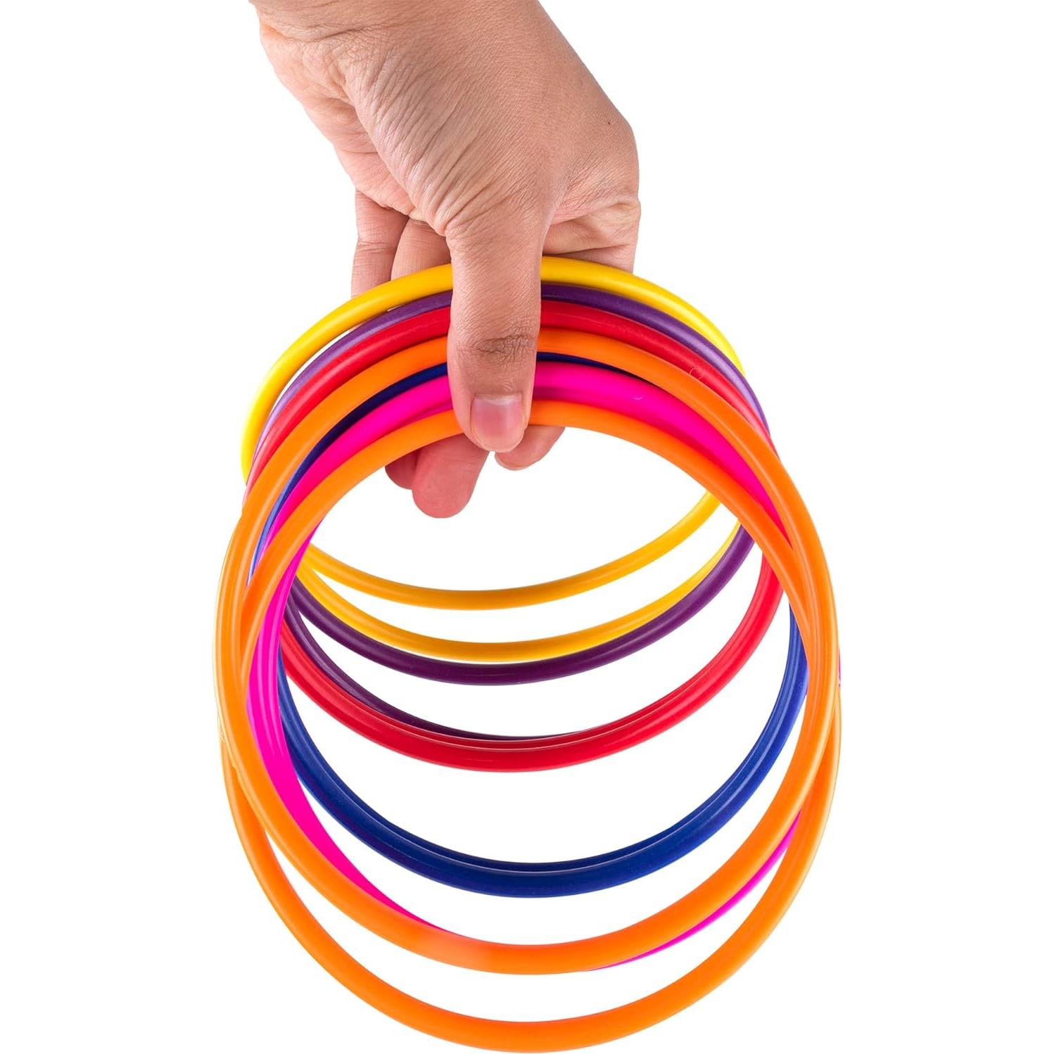 Juego de Lanzamiento de Anillos de Plástico Super Z Outlet - 12 Piezas