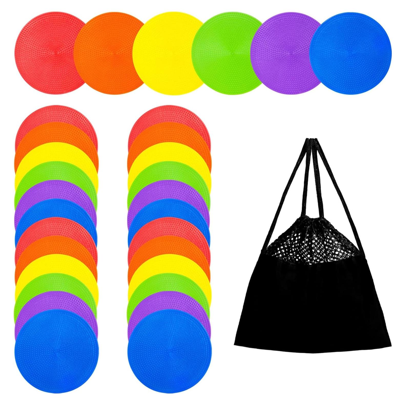 Marcadores de Piso de Goma Antideslizantes Aryjmz 12 cm - 24 Piezas