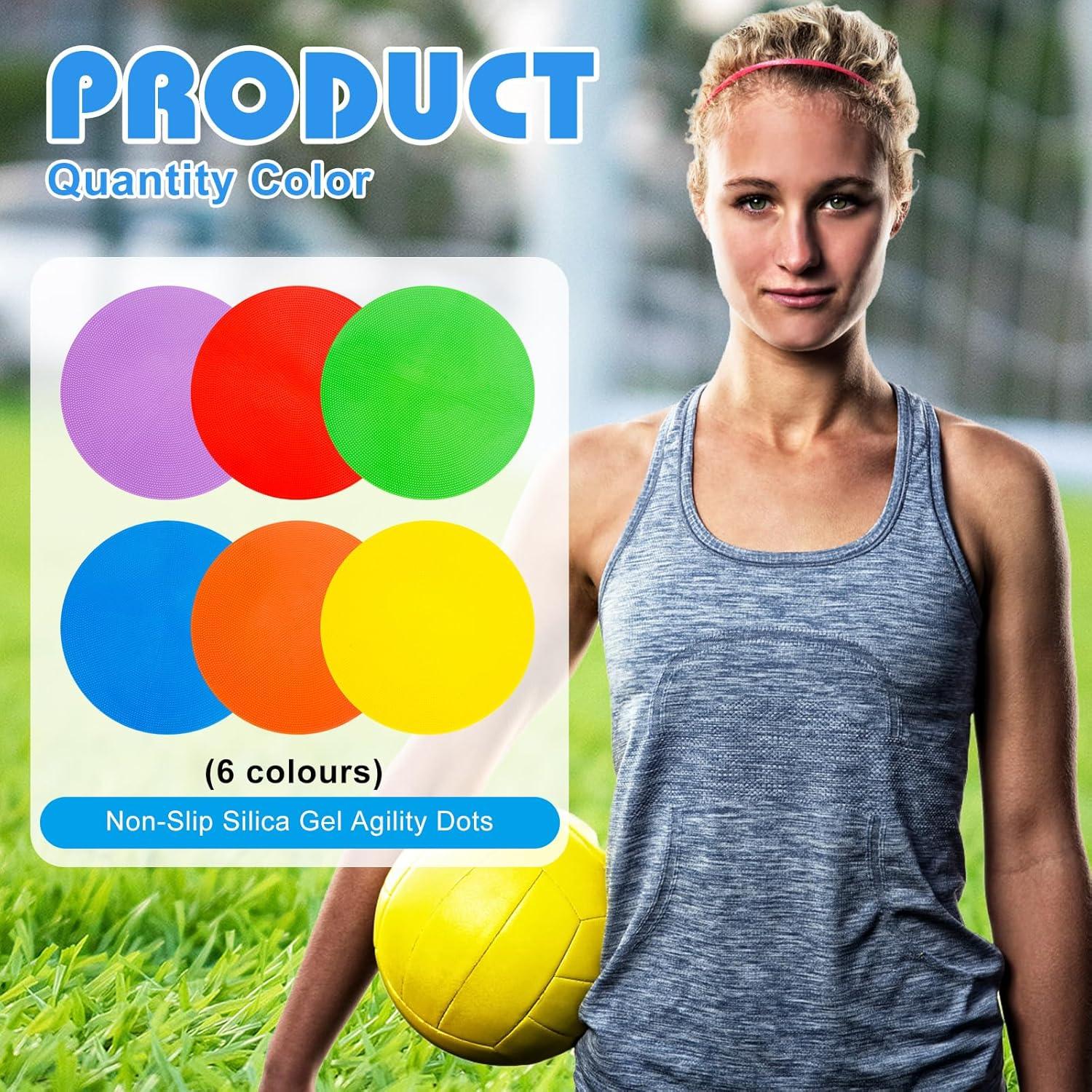 Conos Planos de Agilidad WildTracks 30 pcs 22.95 cm Antideslizantes