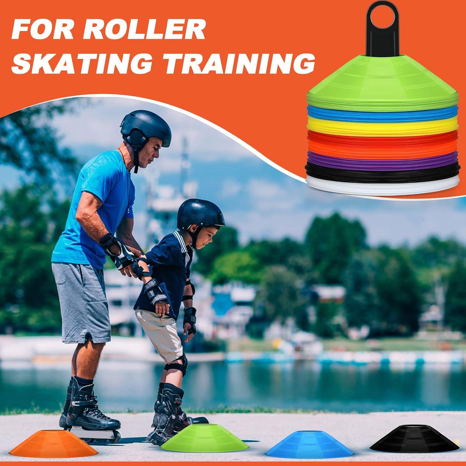 Conos de Fútbol Jerify 80 Pcs Multicolor con Soportes