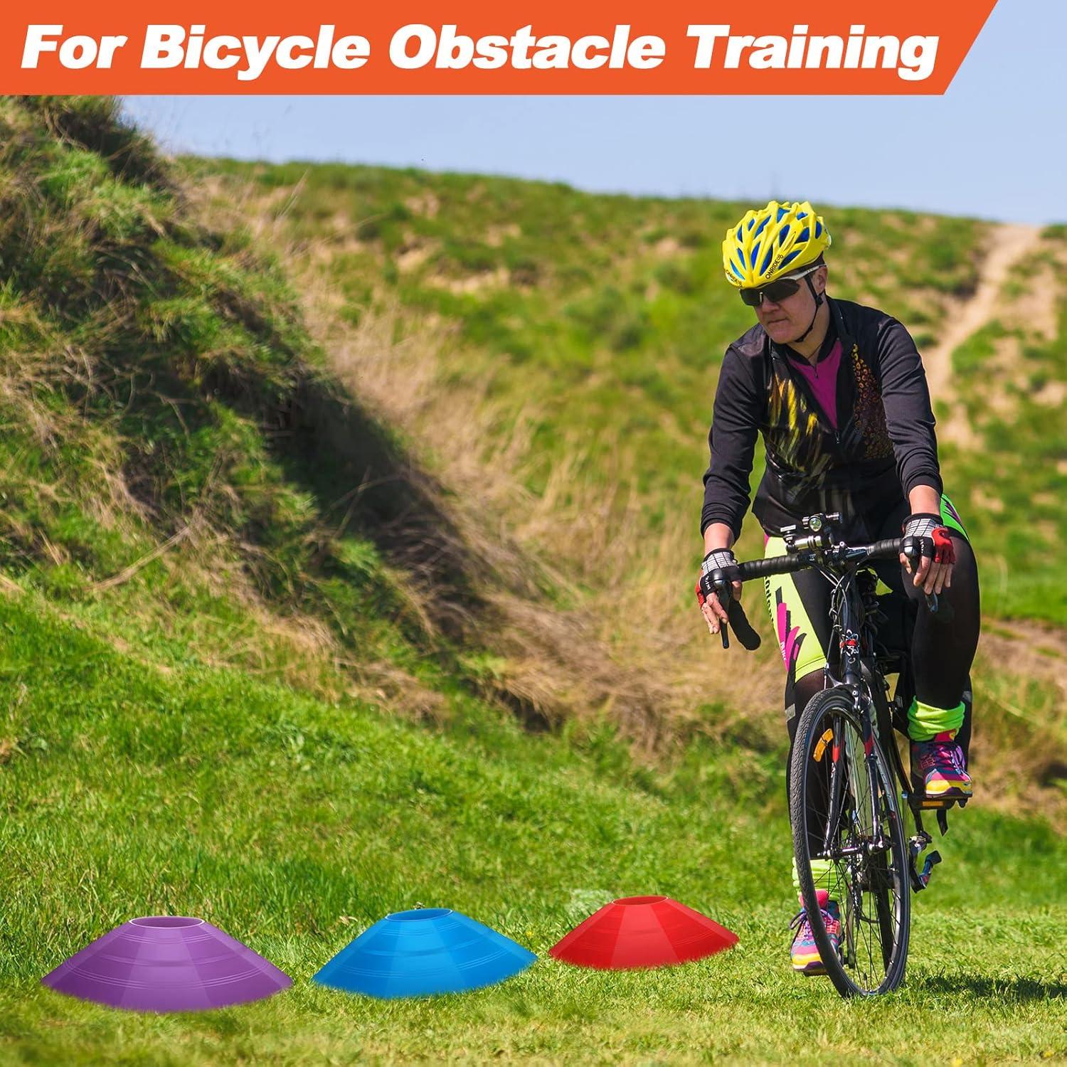 Conos de Fútbol Jerify 80 Pcs Multicolor con Soportes