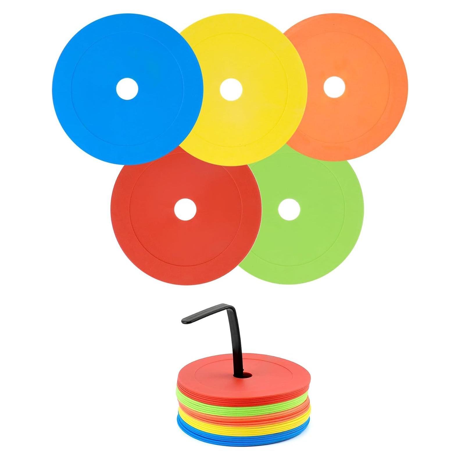 Marcadores de Cono Plano QWORK 25 Piezas 15.24 cm Multicolor