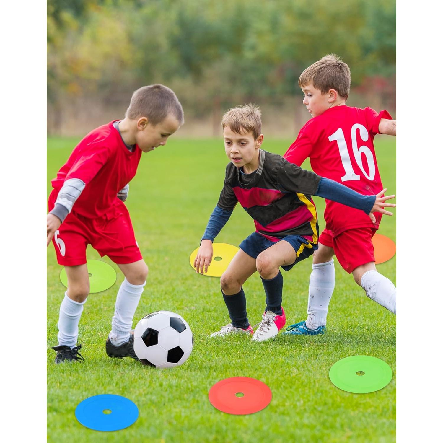 Marcadores de Cono Plano QWORK 25 Piezas 15.24 cm Multicolor