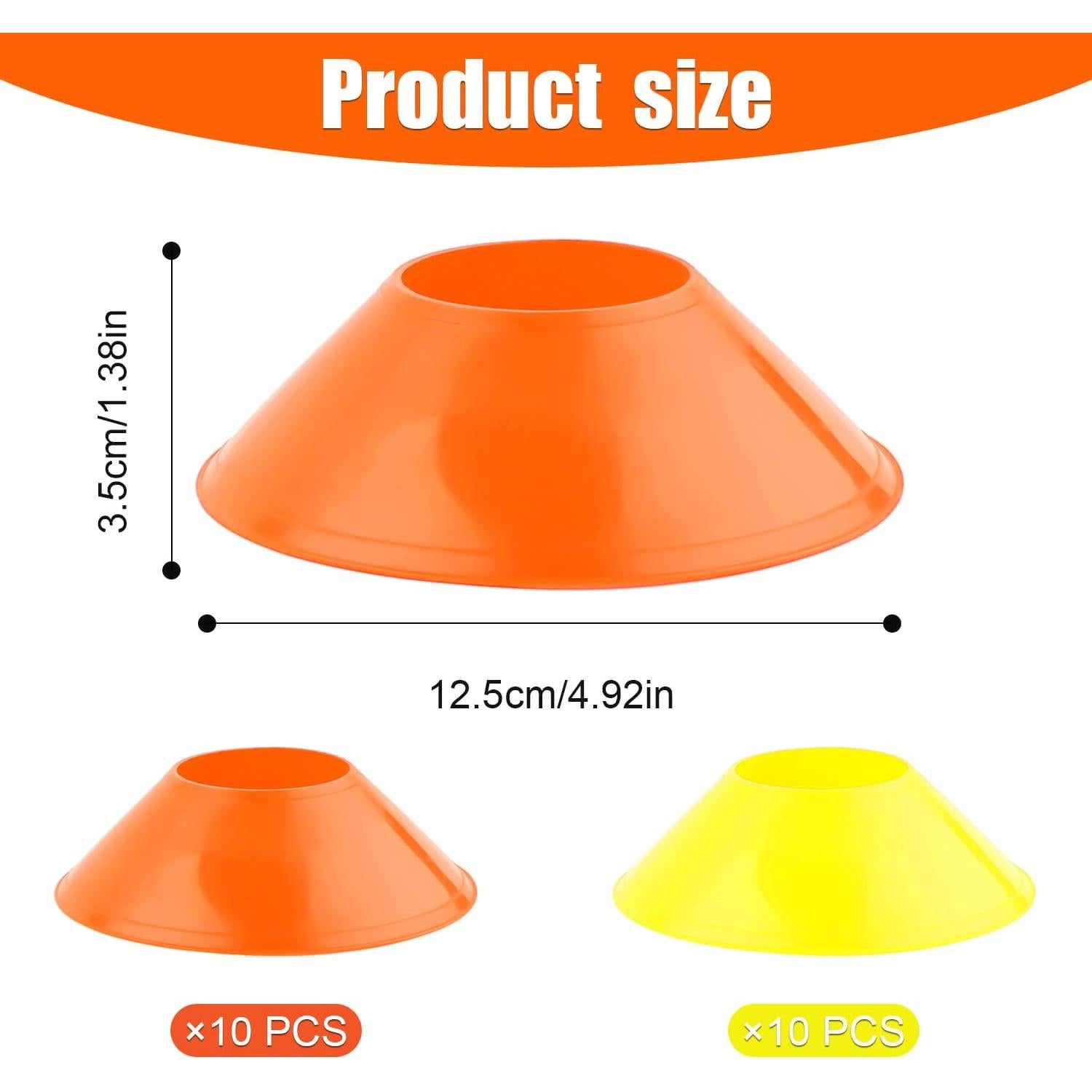 20 Conos de Entrenamiento XIHIRCD para Fútbol y Agilidad