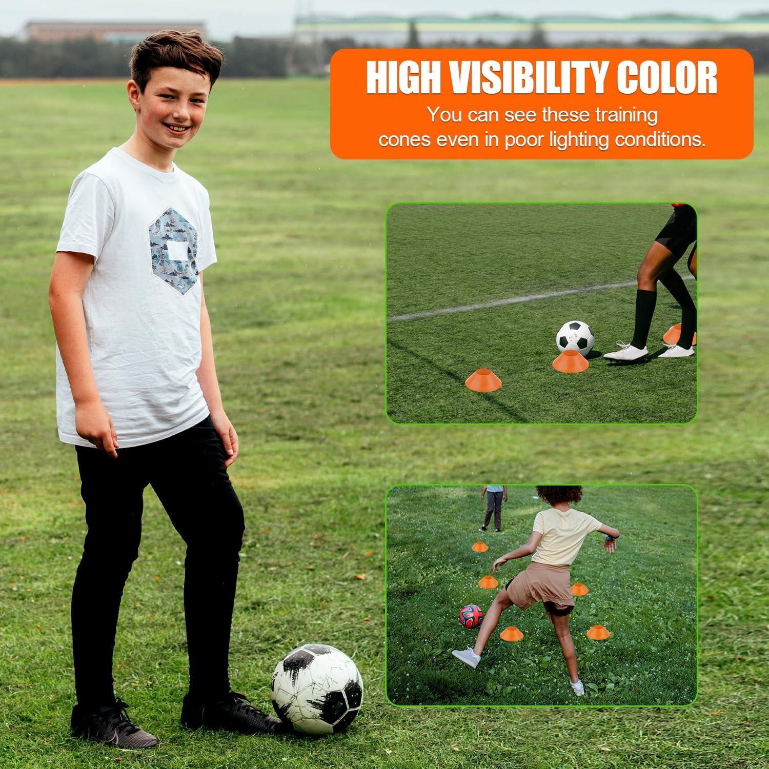 20 Conos de Entrenamiento XIHIRCD para Fútbol y Agilidad