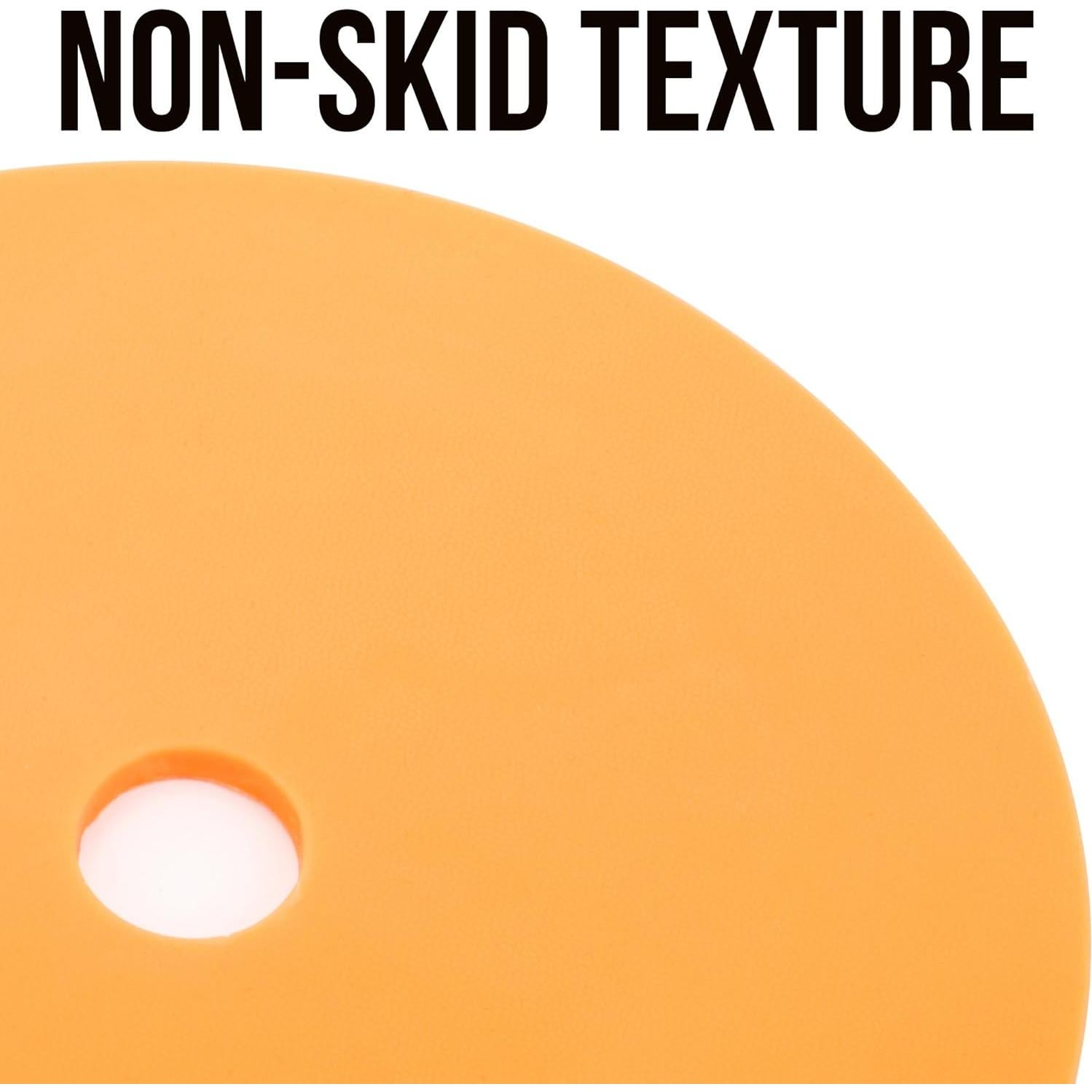 Marcadores de Piso Antideslizantes Crown Sporting Goods - 50 Conos Planos Neón