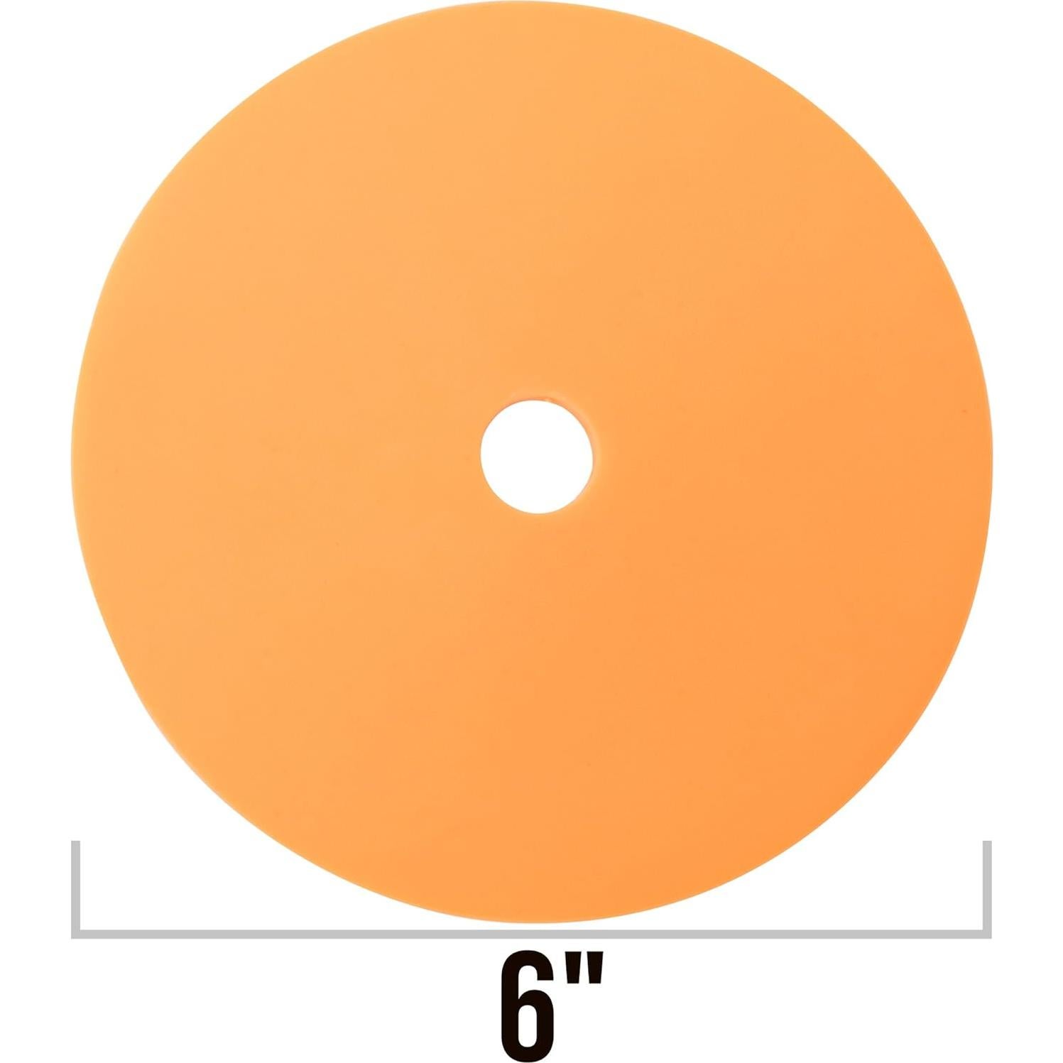 Marcadores de Piso Antideslizantes Crown Sporting Goods - 50 Conos Planos Neón