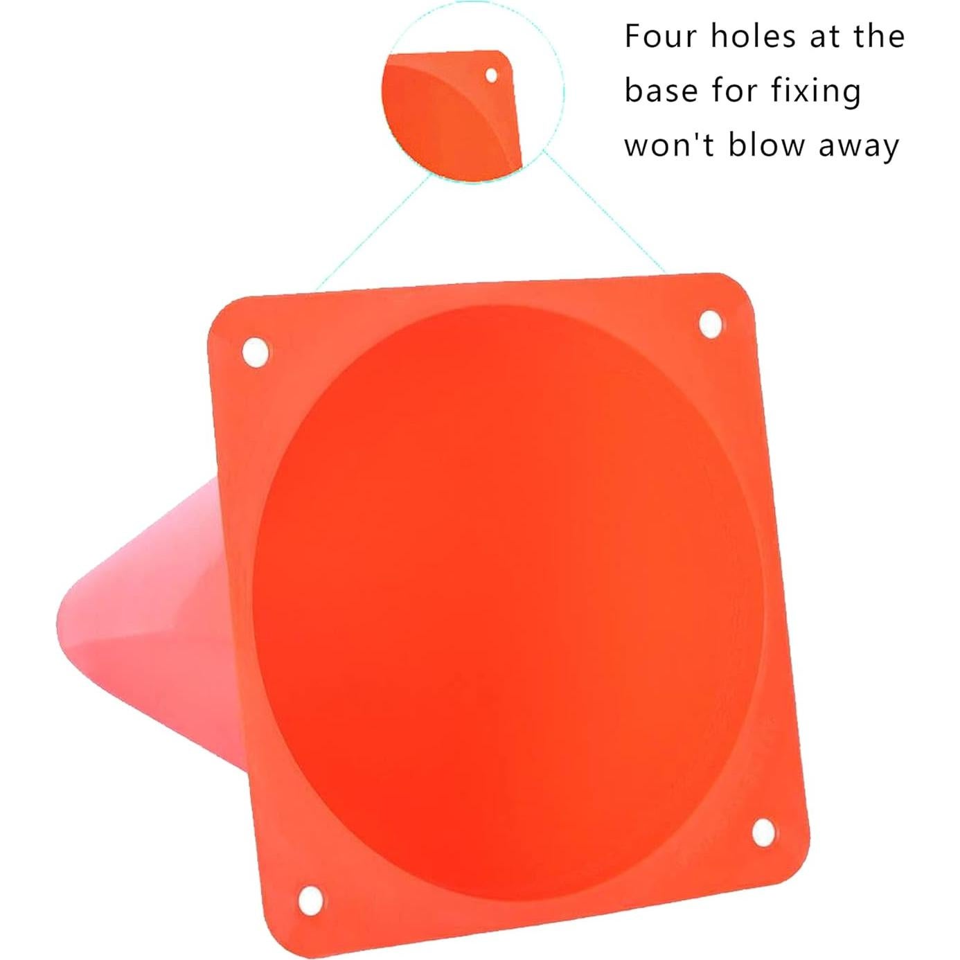 Conos de Entrenamiento Naranjas Alyoen - 10 Unidades 22.86 cm